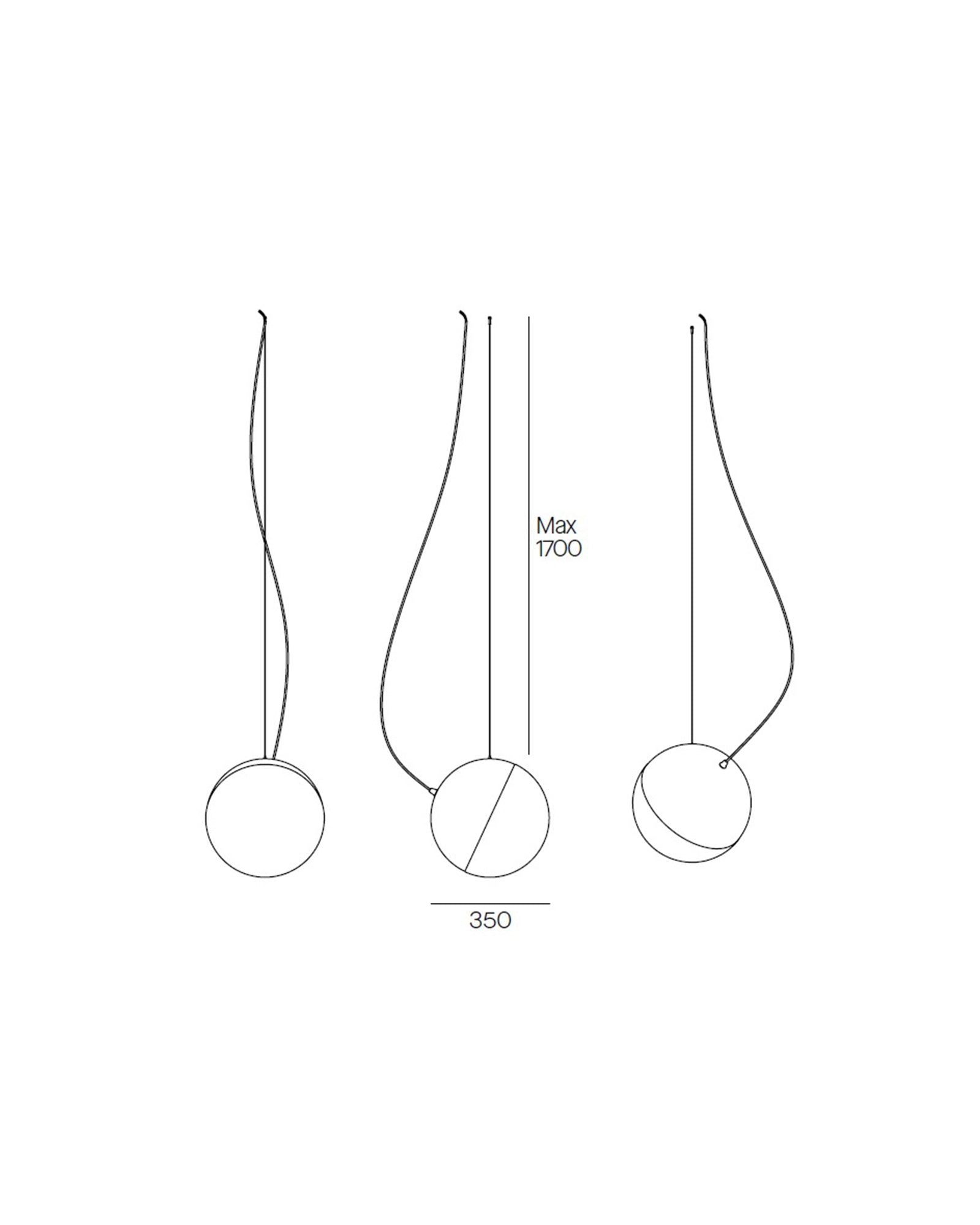 Half Pendant Light