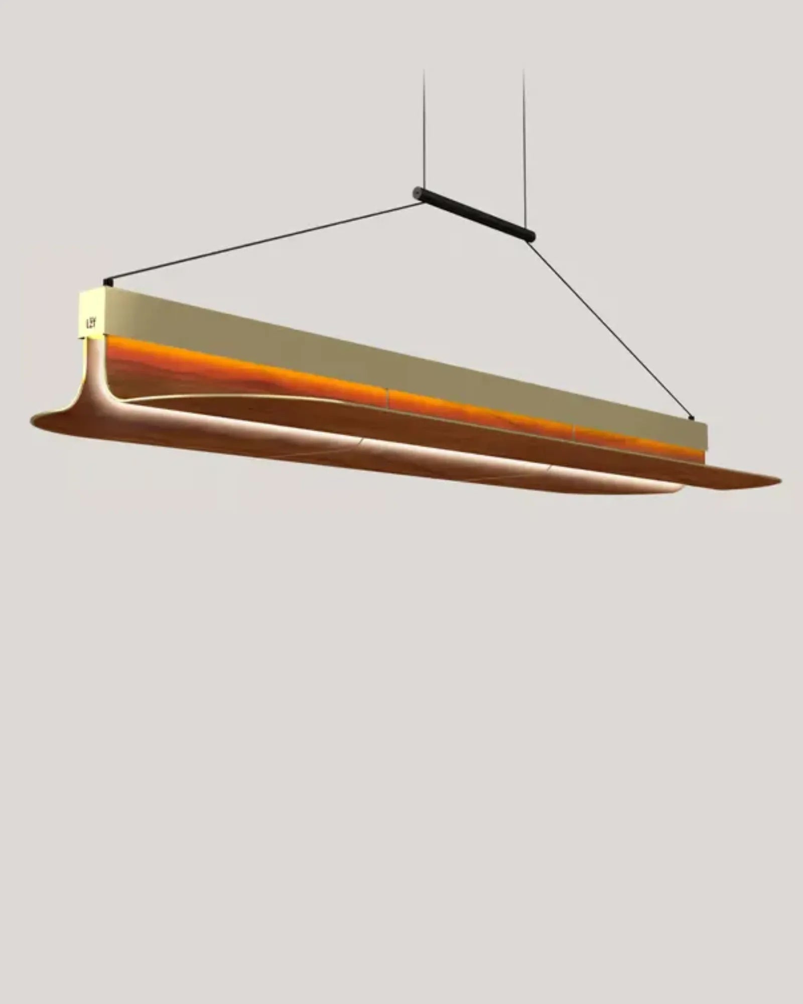 Omma Long Leaf Pendant Light