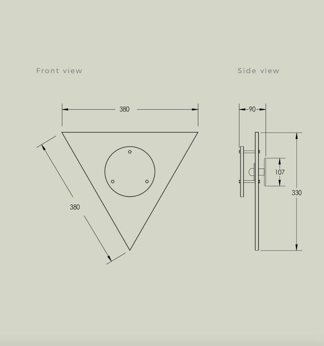 Bemuda marble contemporary wall light on Nook Collections sizes