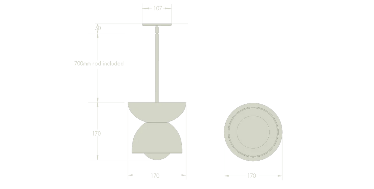 Terra 00 Rod Pendant Light