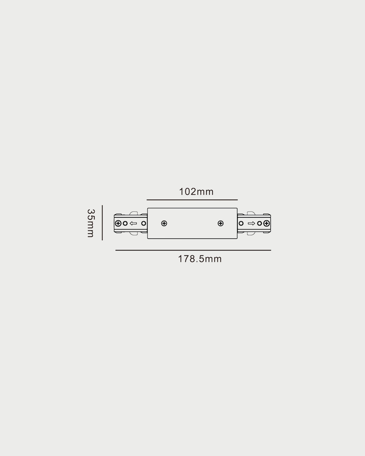 1C Straight Connector
