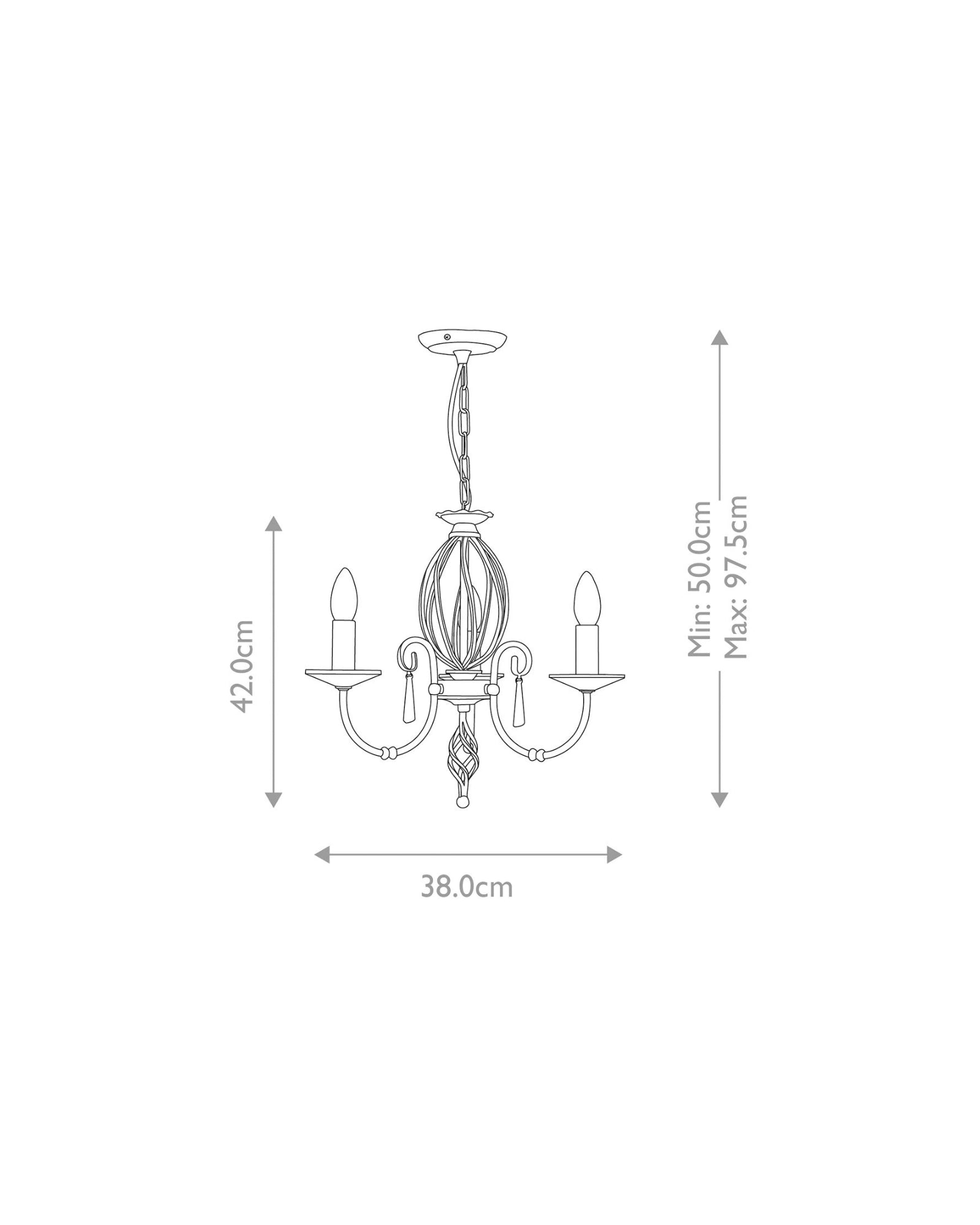 Aegean 3lt Chandelier