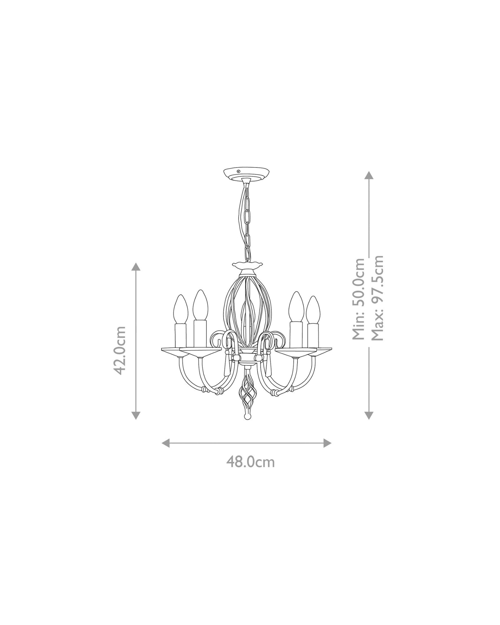 Aegean 5lt Chandelier