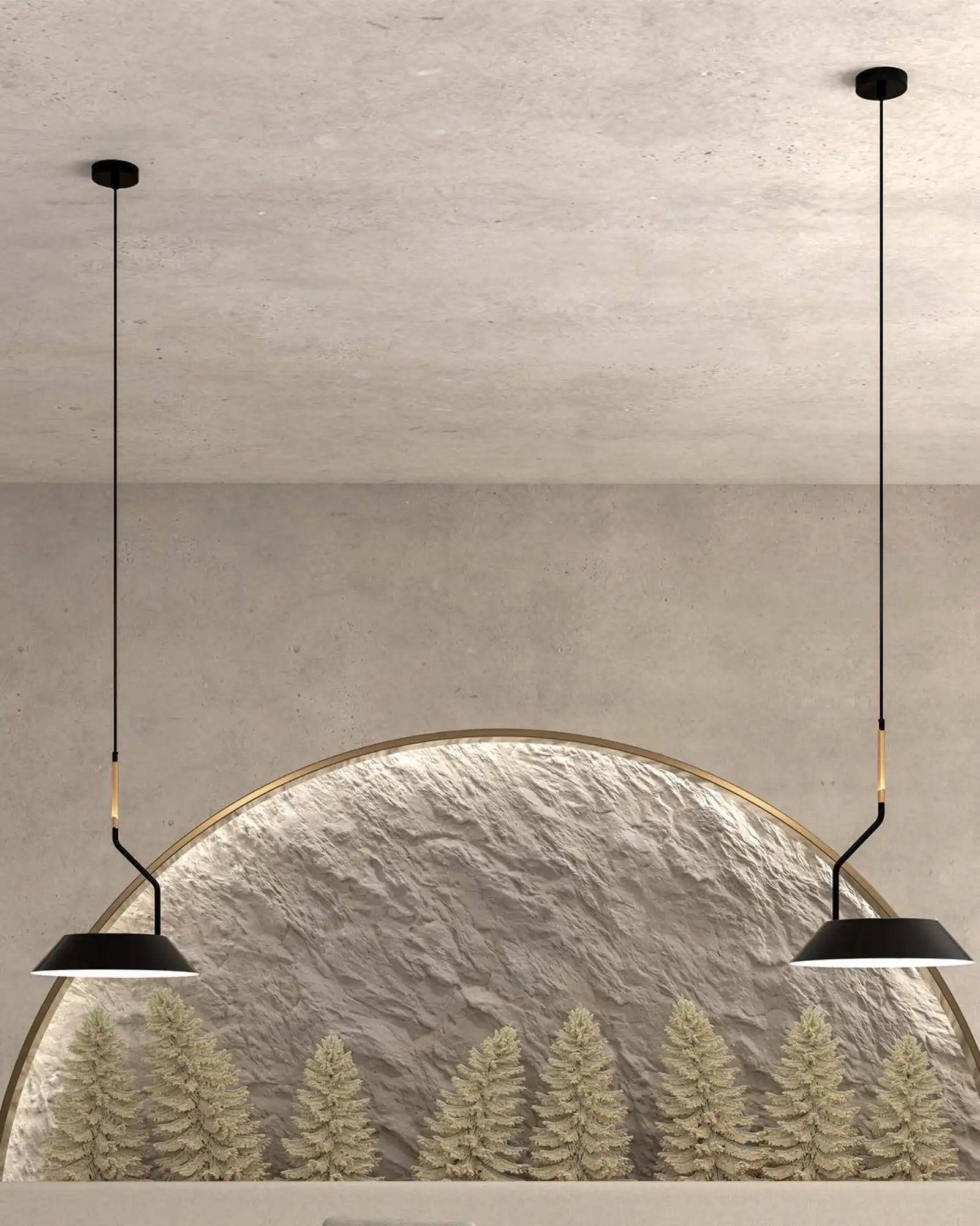 Aider Pendant Lamp by Aromas Del Campo featured within a modern dining room | Nook Collections