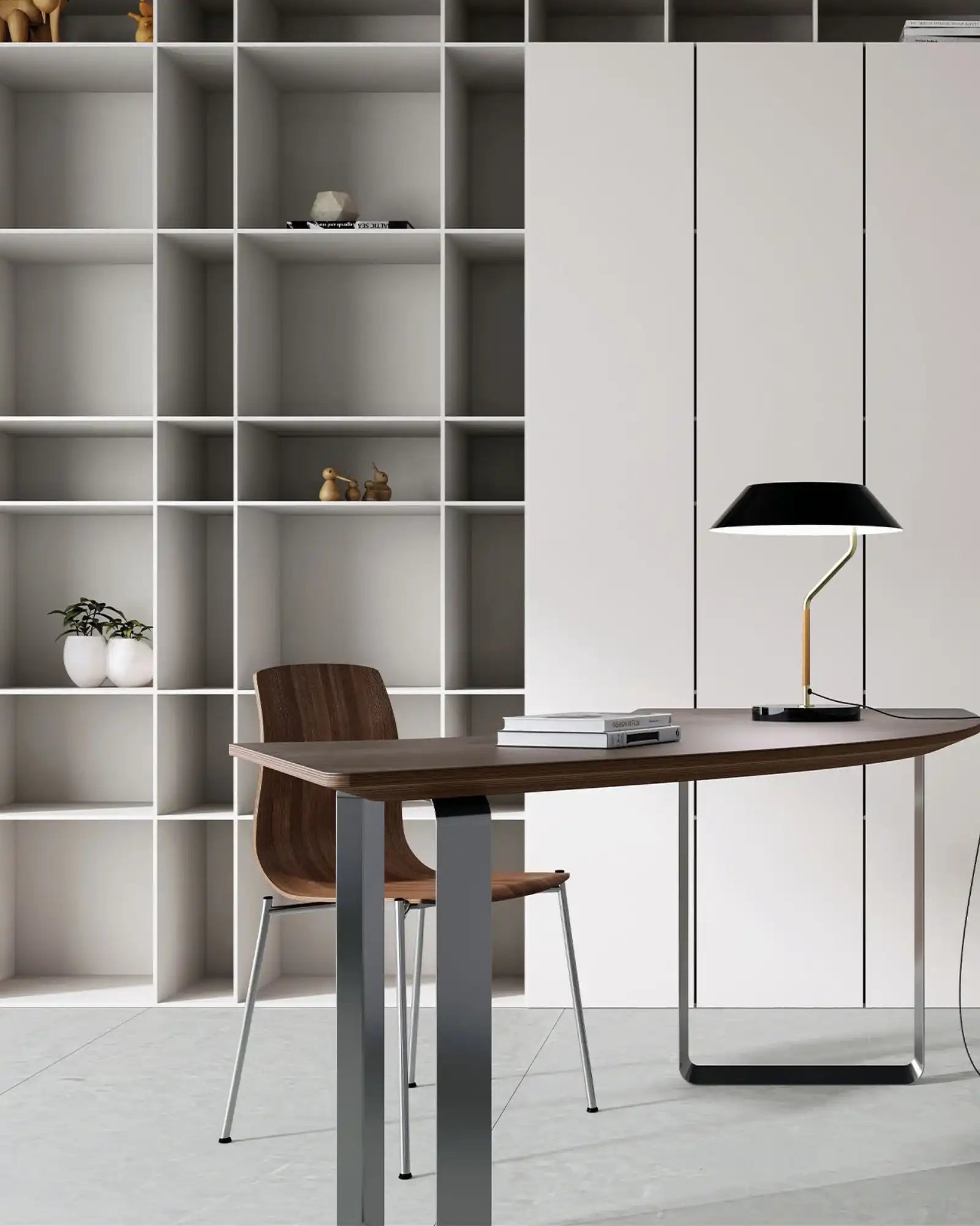 Aider Table Lamp by Aromas Del Campo featured within a contemporary office | Nook Collections