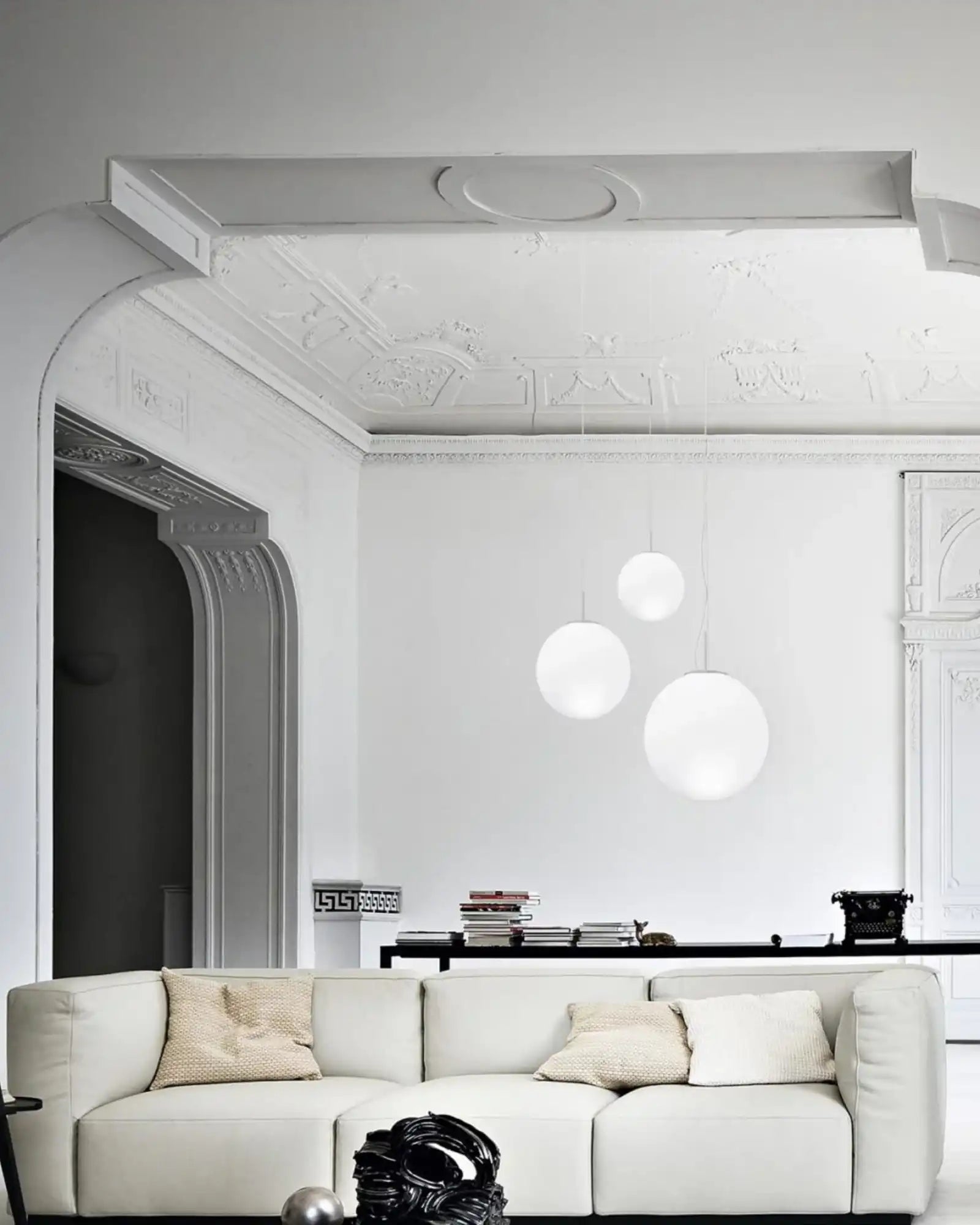 Asteroide Pendant Light by Nemo Lighting featured within a contemporary living room | Nook Collections