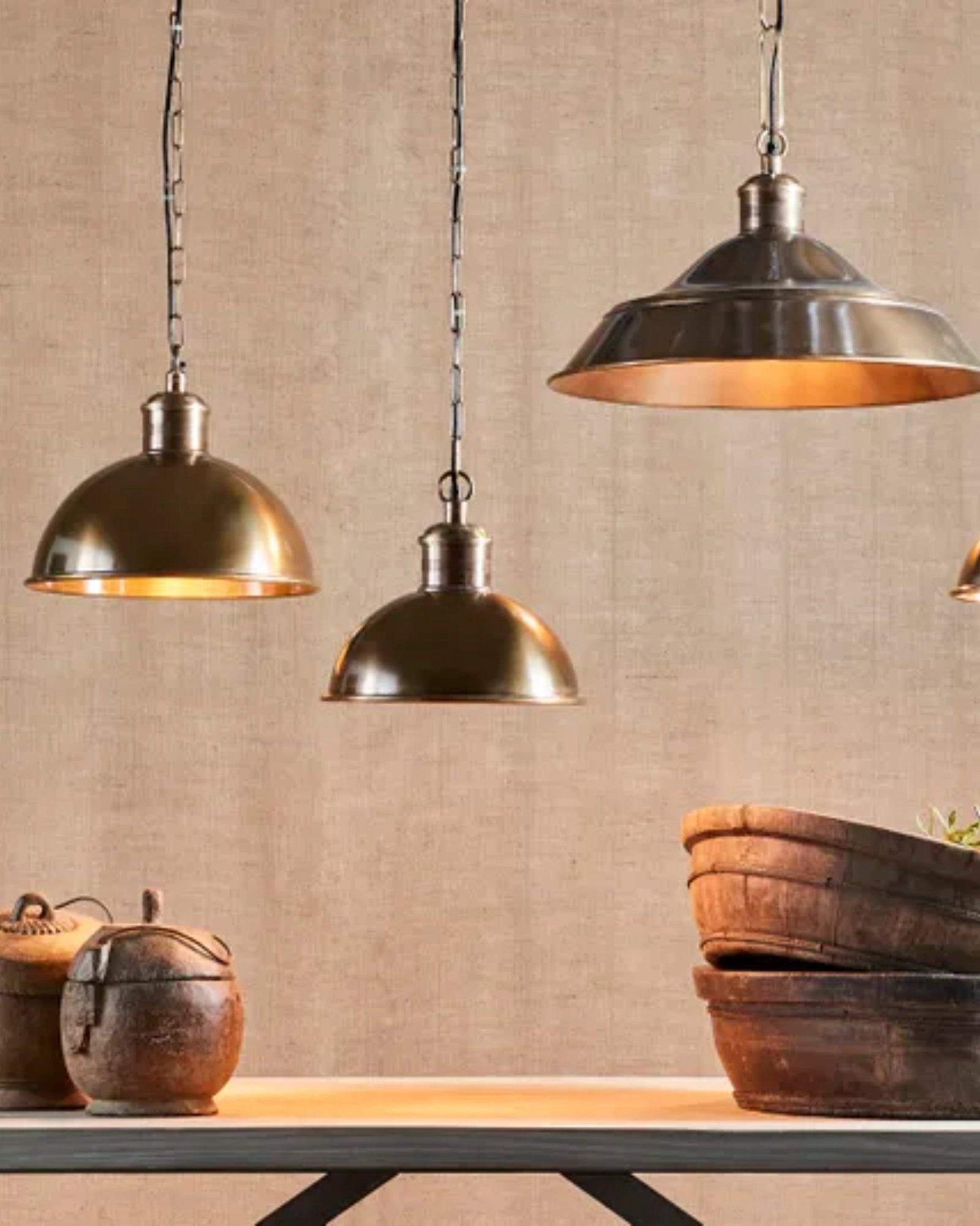 Augusta Pendant Light by Emac & Lawton  featured in a contemporary dining room | Nook Collections