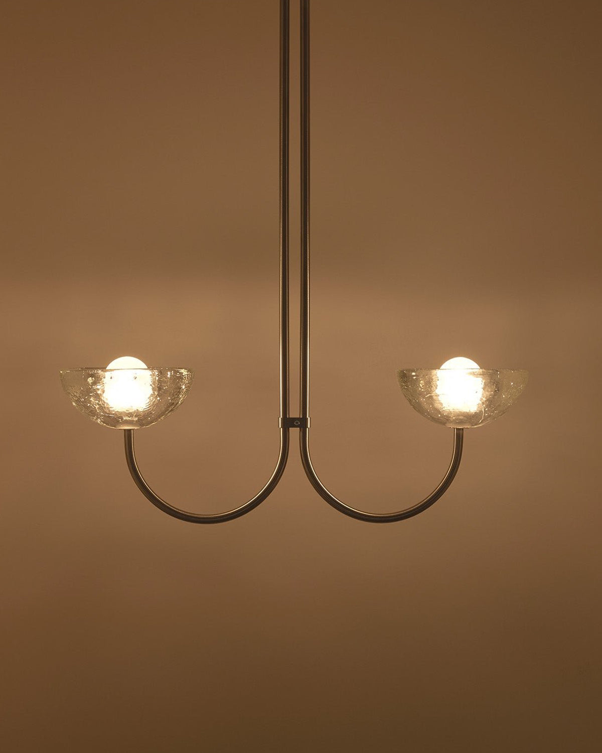 Aurelia Double Pendant Light, Cast Glass
