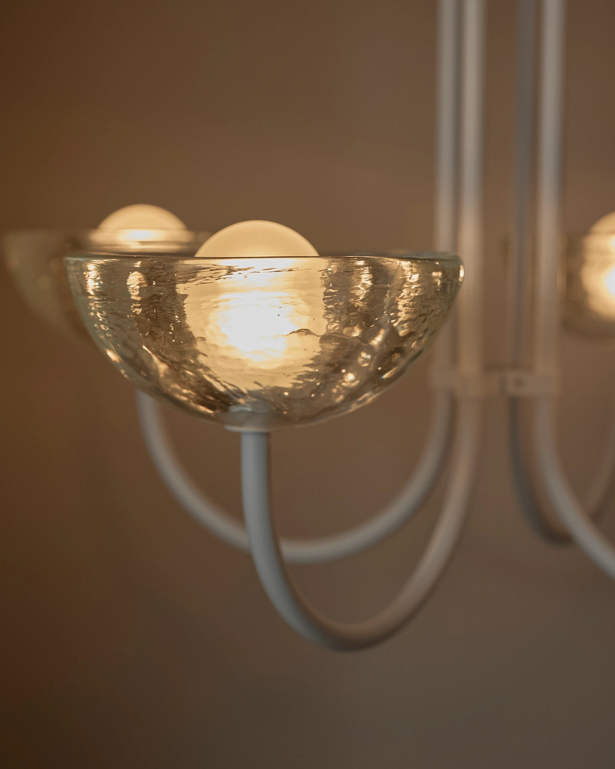 Aurelia Quad Chandelier, Cast Glass
