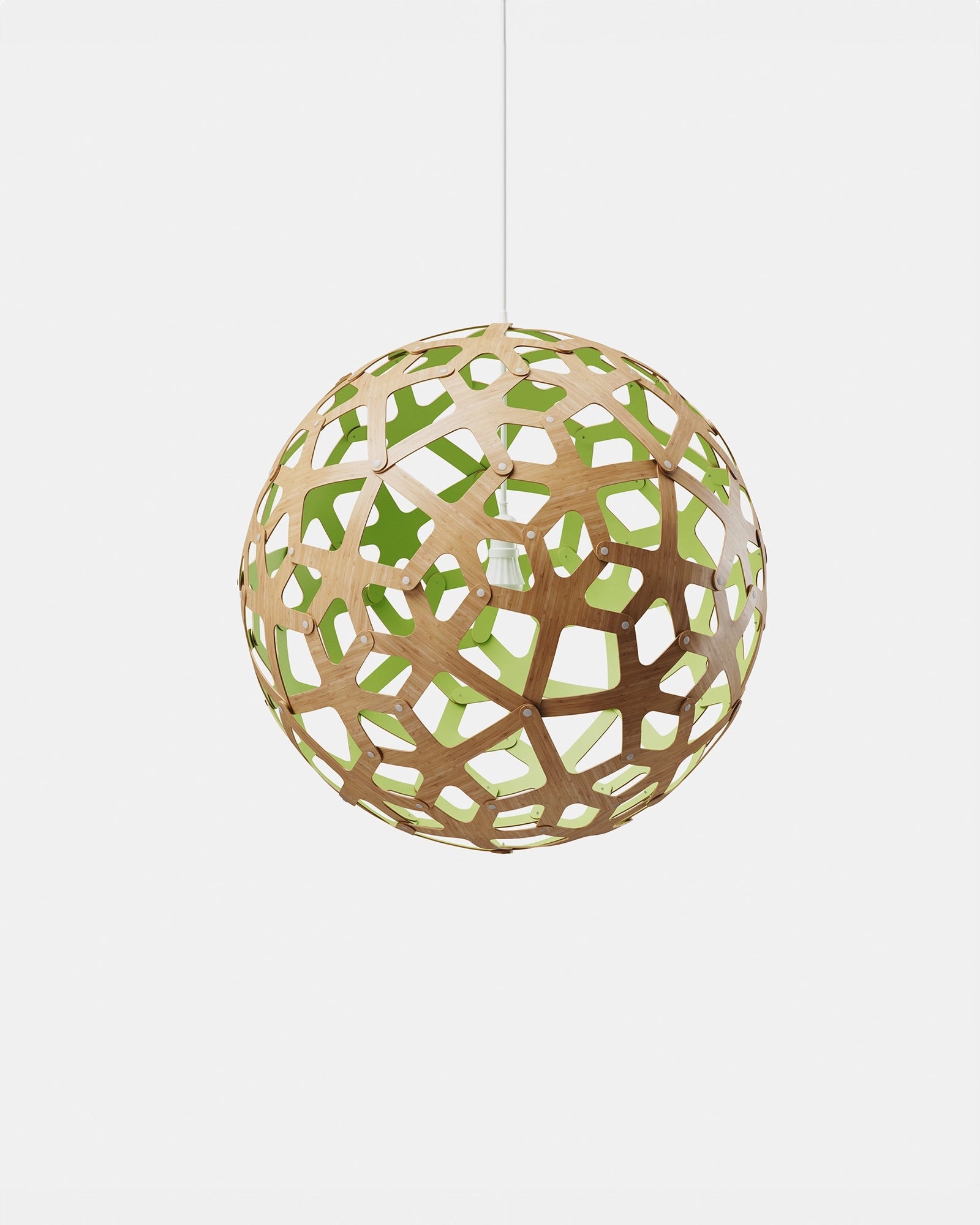 Coral Bamboo Pendant Light