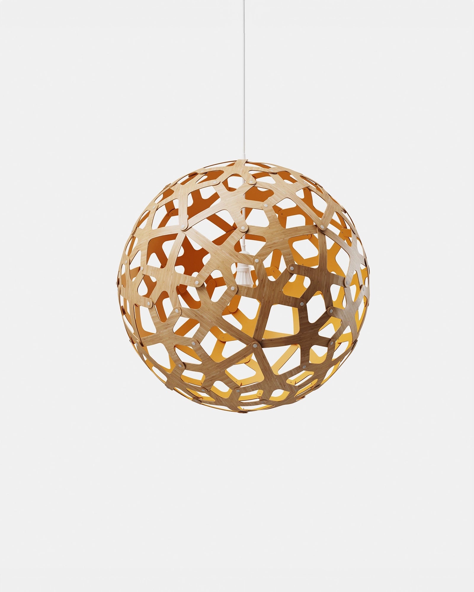 Coral Bamboo Pendant Light