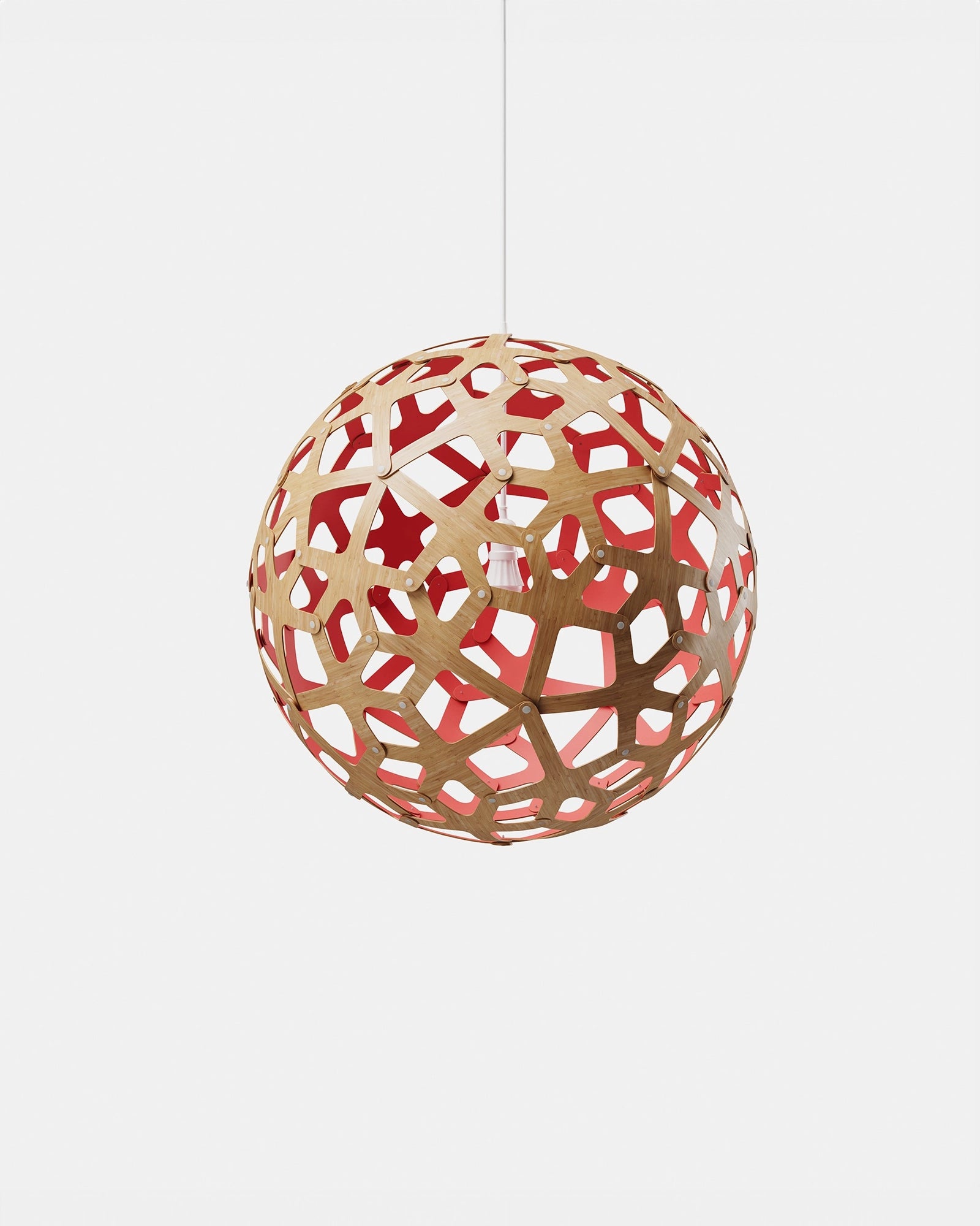 Coral Bamboo Pendant Light