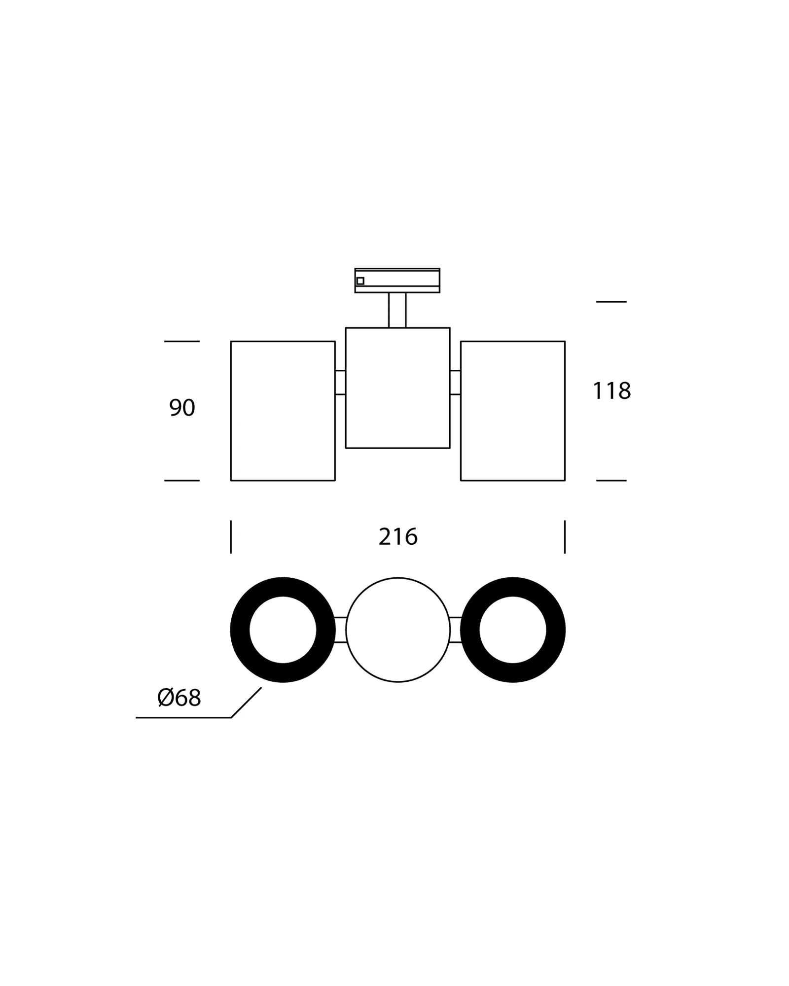 Barro Double Track Light