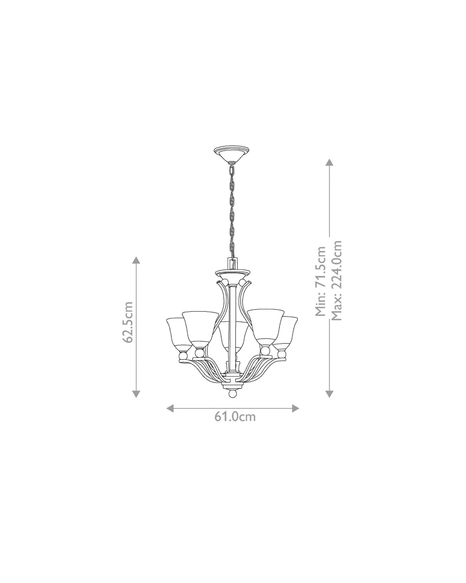 Bolla 5lt Chandelier