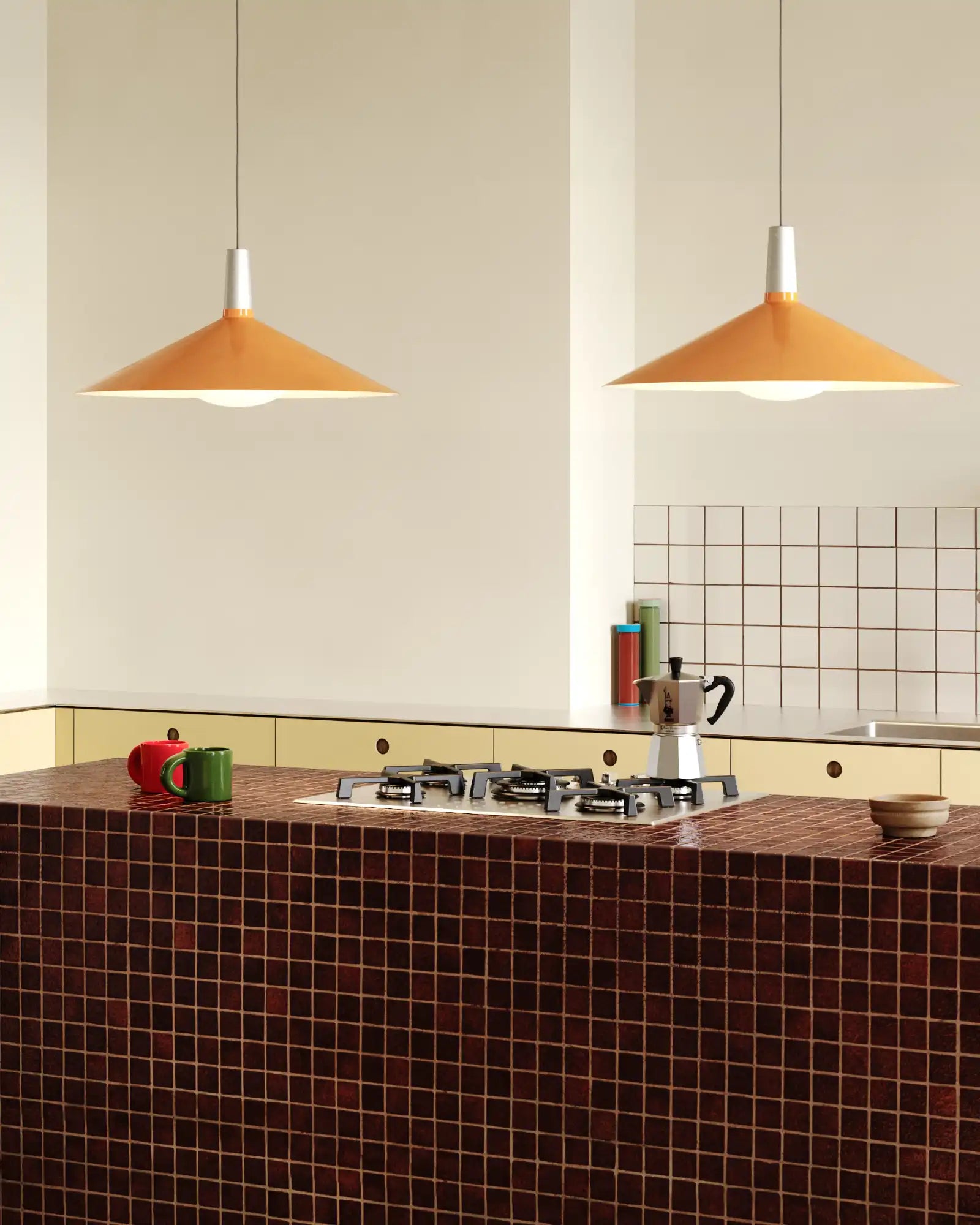 Bower Pendant Light by Tala featured within a contemporary kitchen | Nook Collections