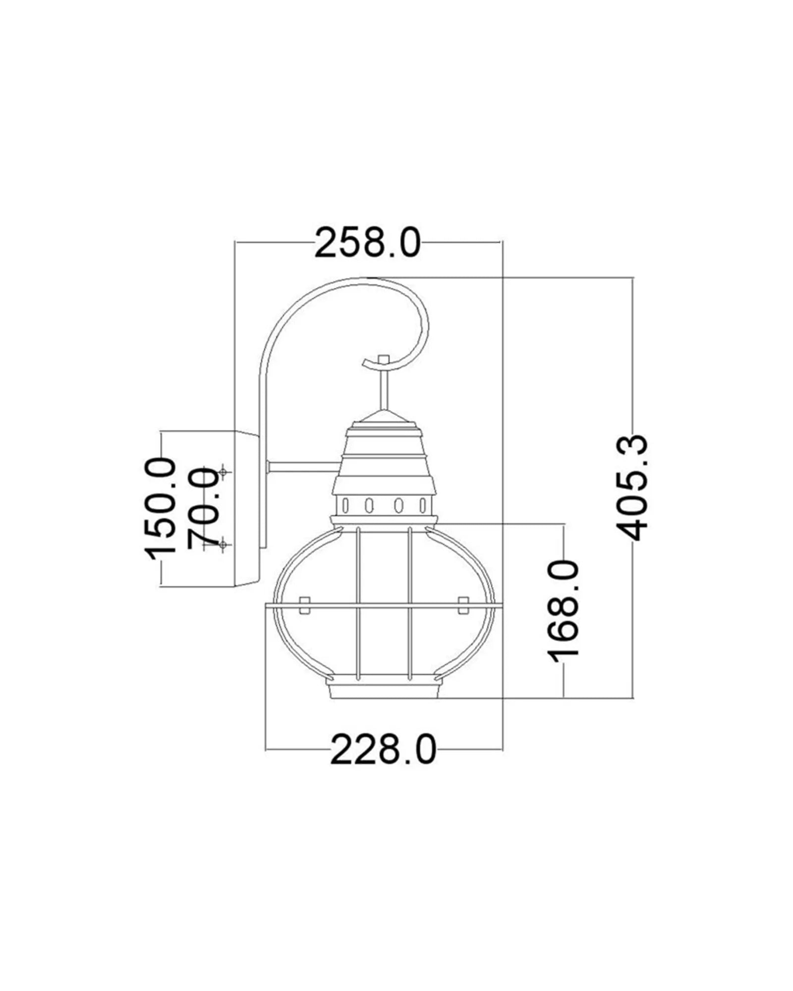 Bridge Point Wall Light