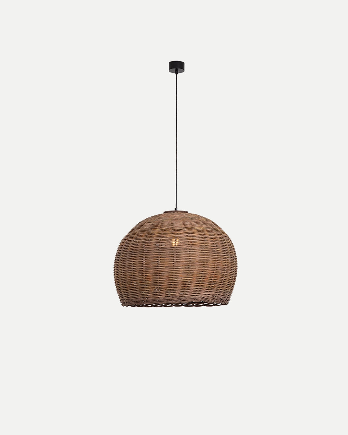 Brown Bamboo Pendant Light