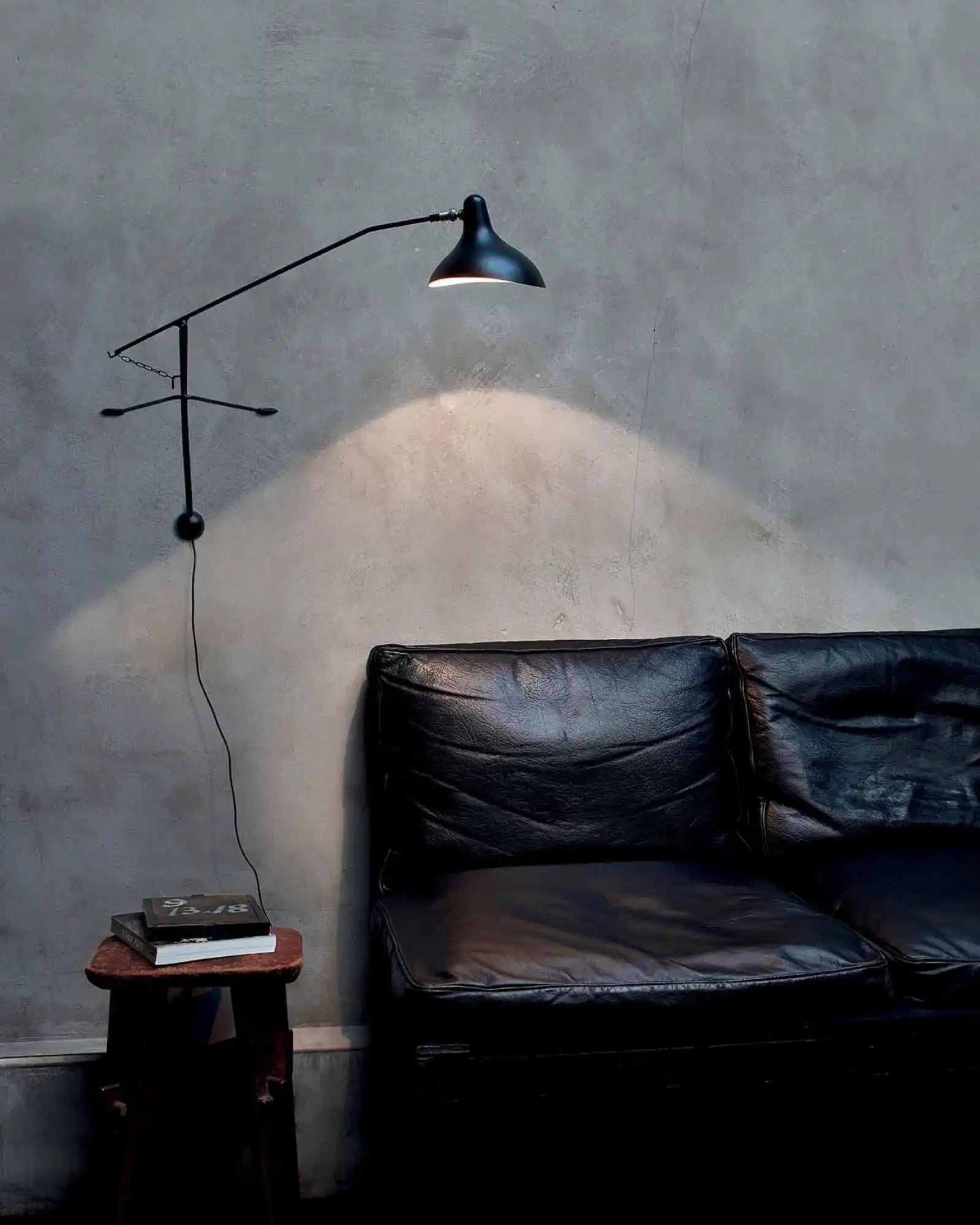 Bs2 Mini Wall Light by DCW Editions featured within a contemporary living room | Nook Collections