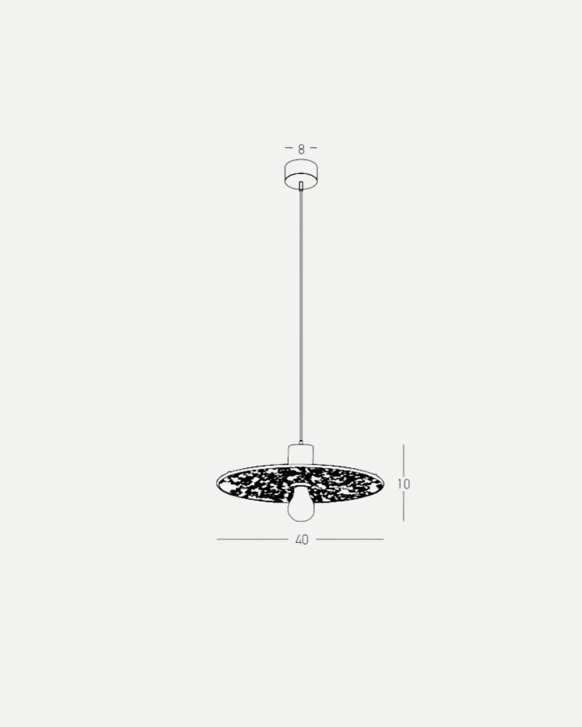 Bush Black Pendant Light