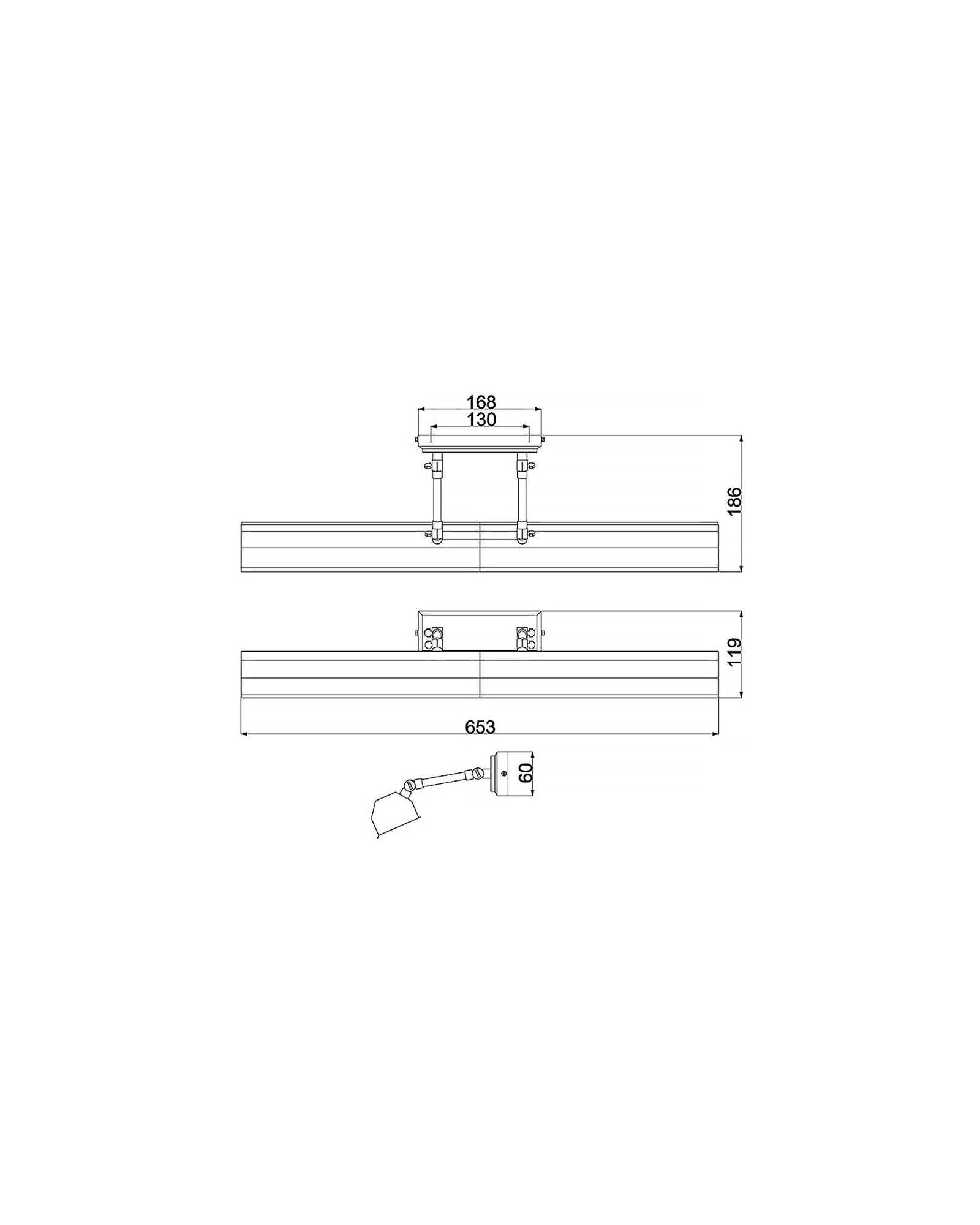 Chawton 4lt Picture Light