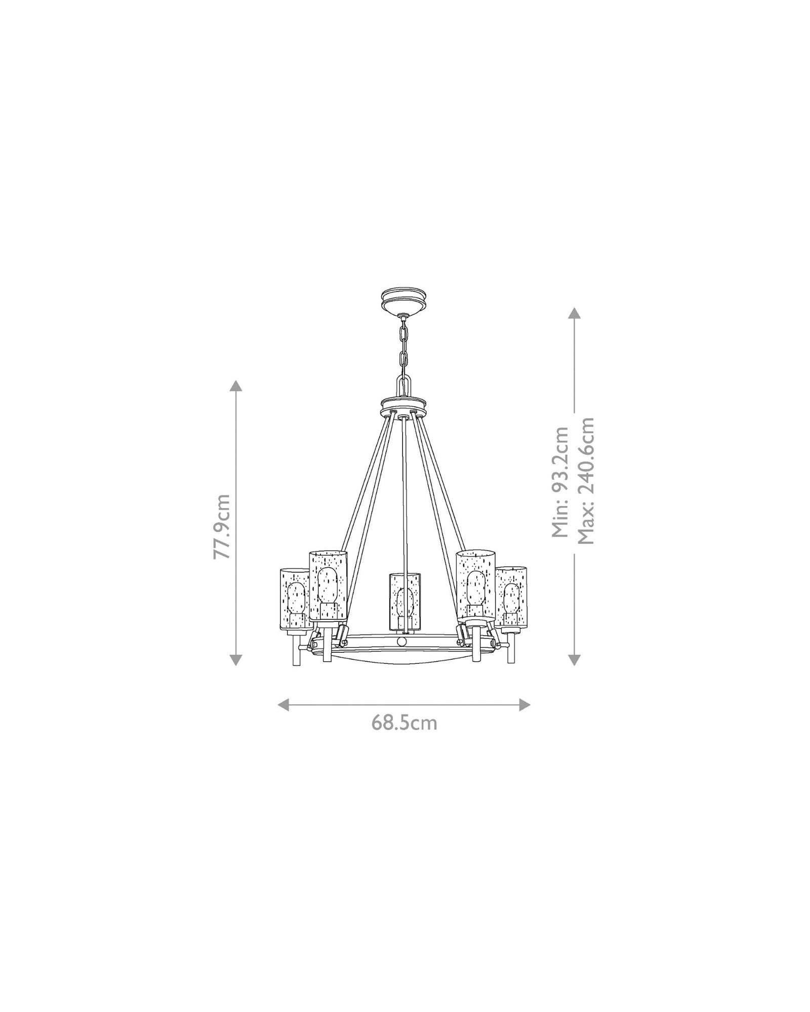 Collier 5lt Chandelier