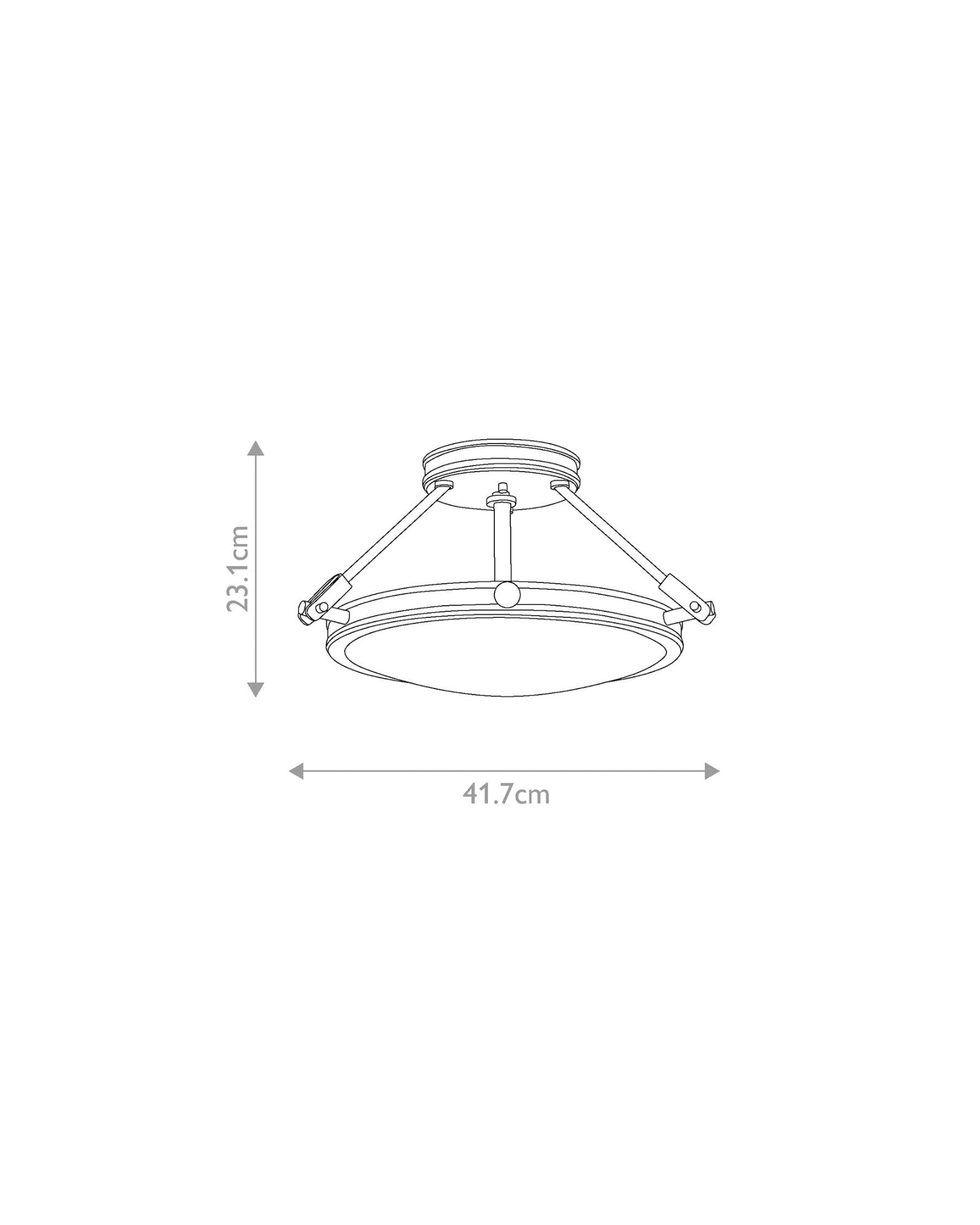 Collier Semi Flush Ceiling Light