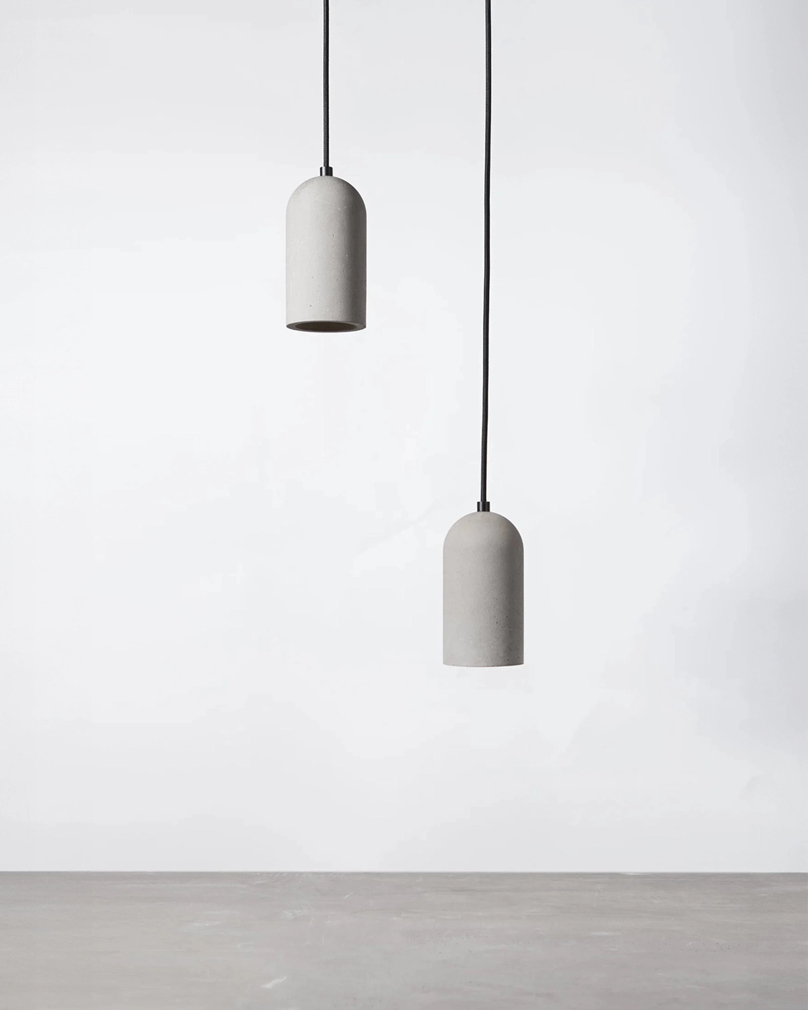 Concrete U Pendant Light