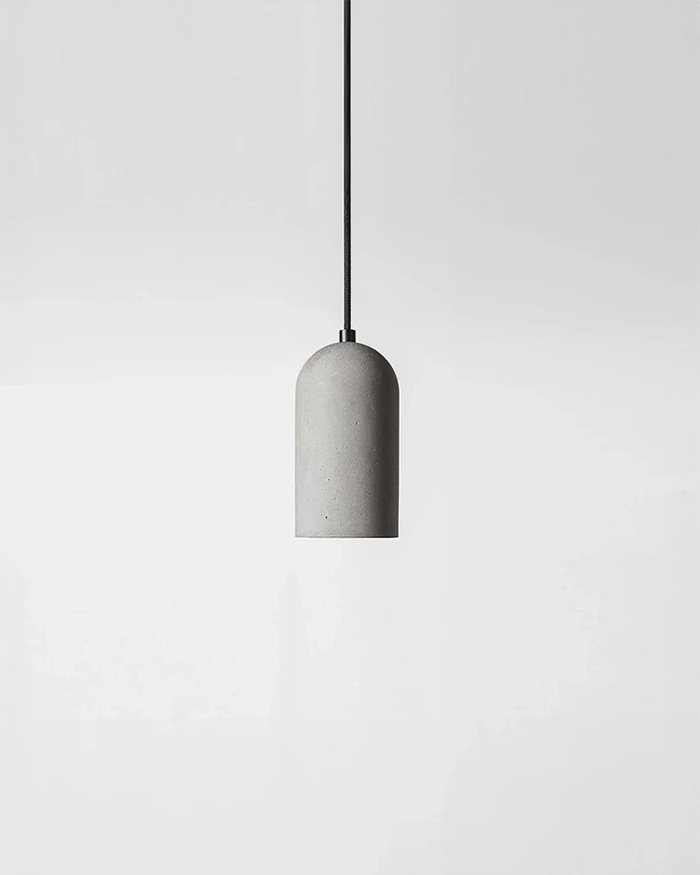 Concrete U Pendant Light
