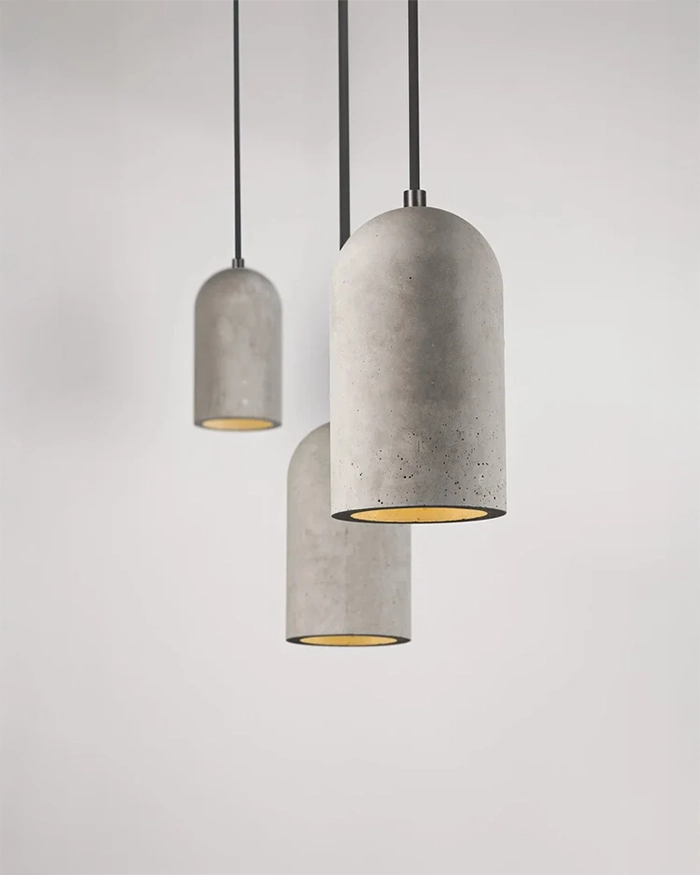 Concrete U Pendant Light