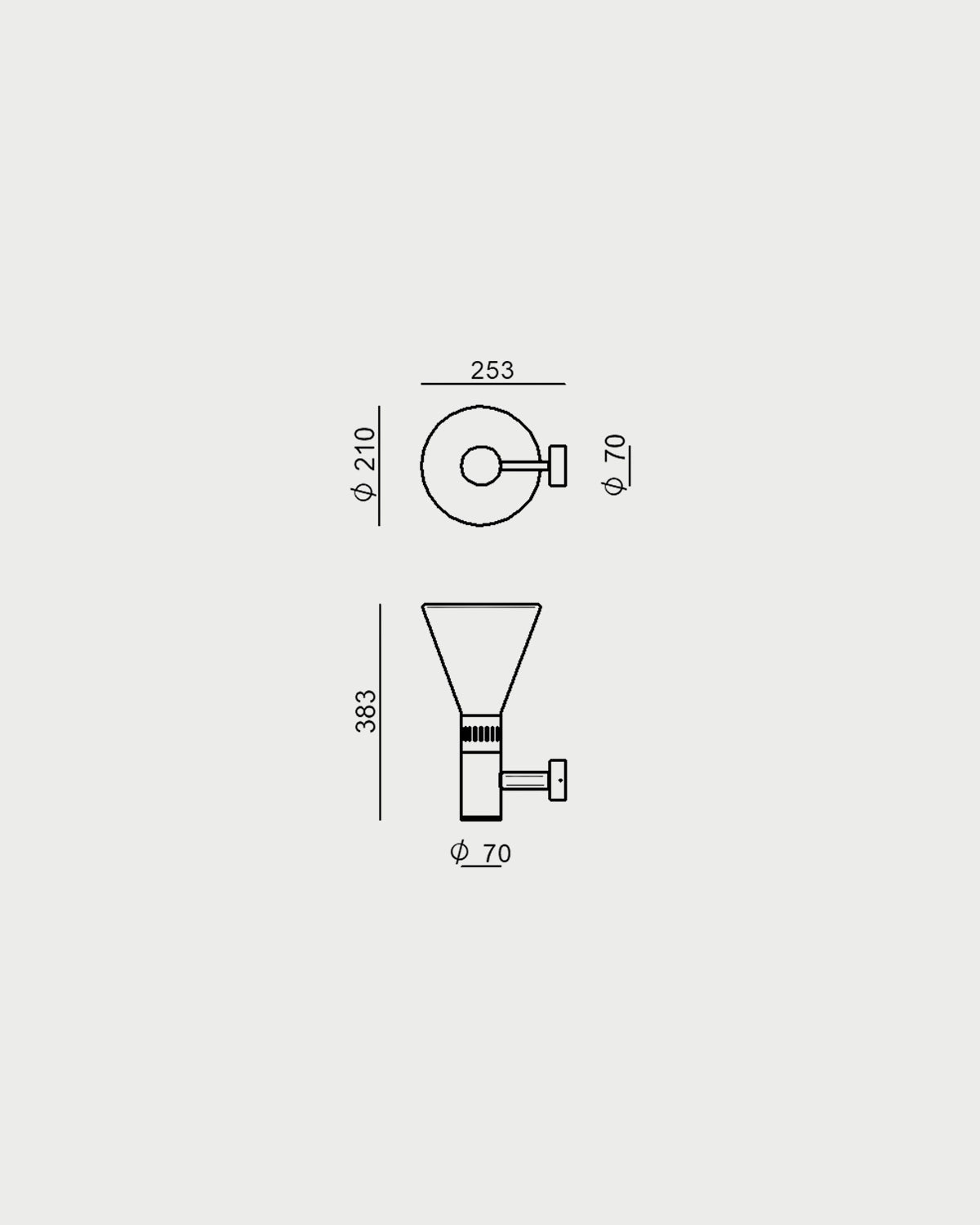 Cono Wall Light