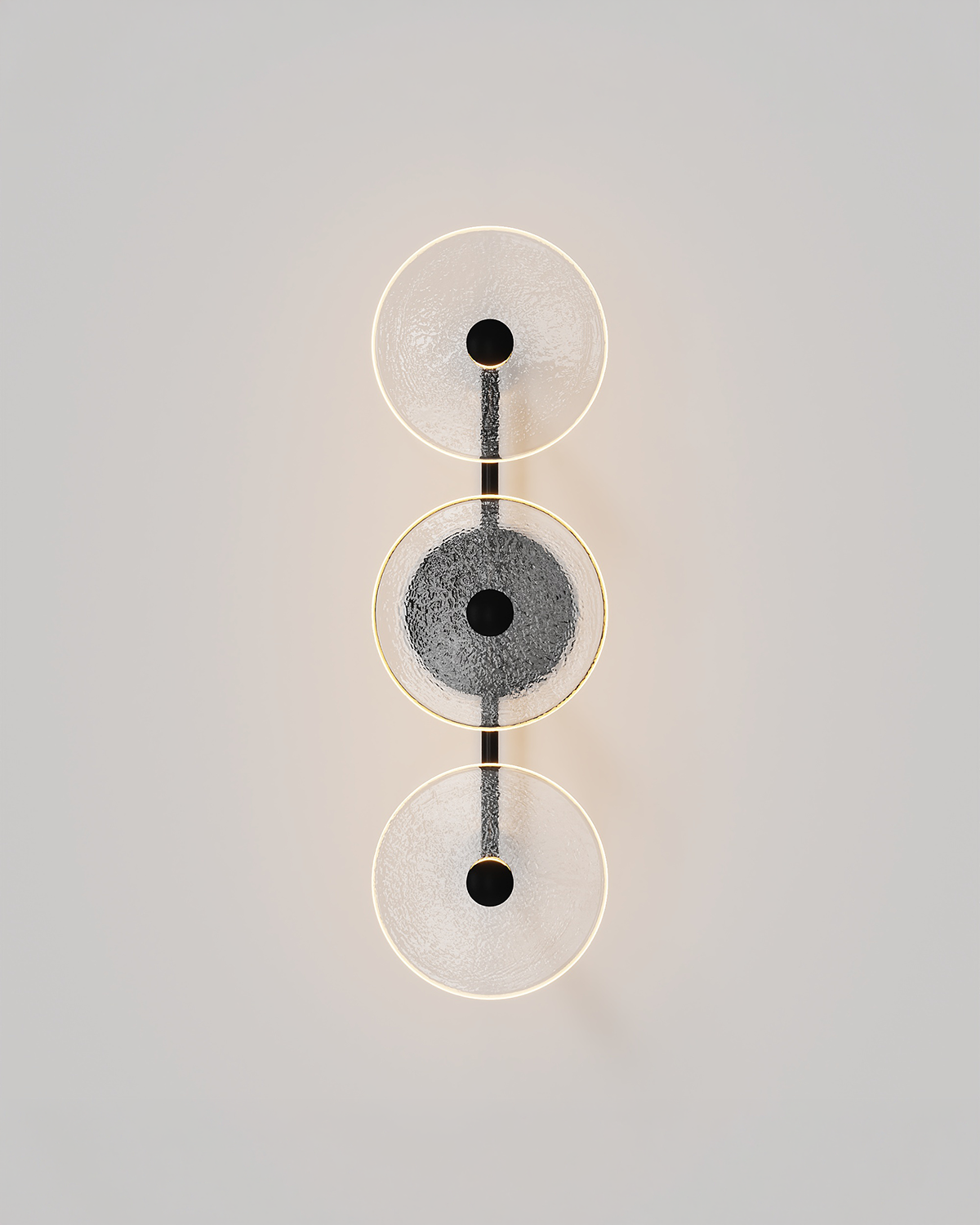 Coral Trio Rod Centred Wall Light