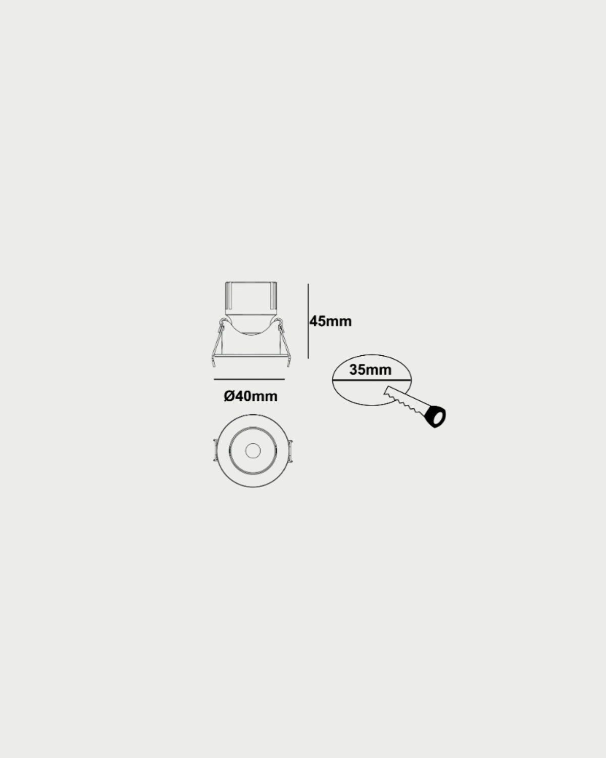 Darc 40 Slot Downlight