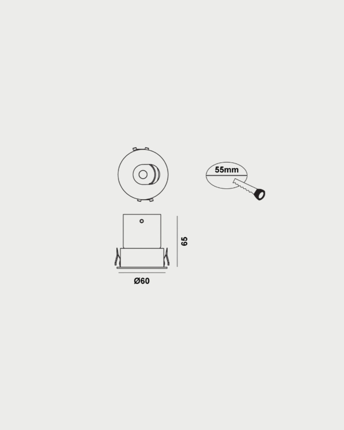 Darc 60 Slot Downlight