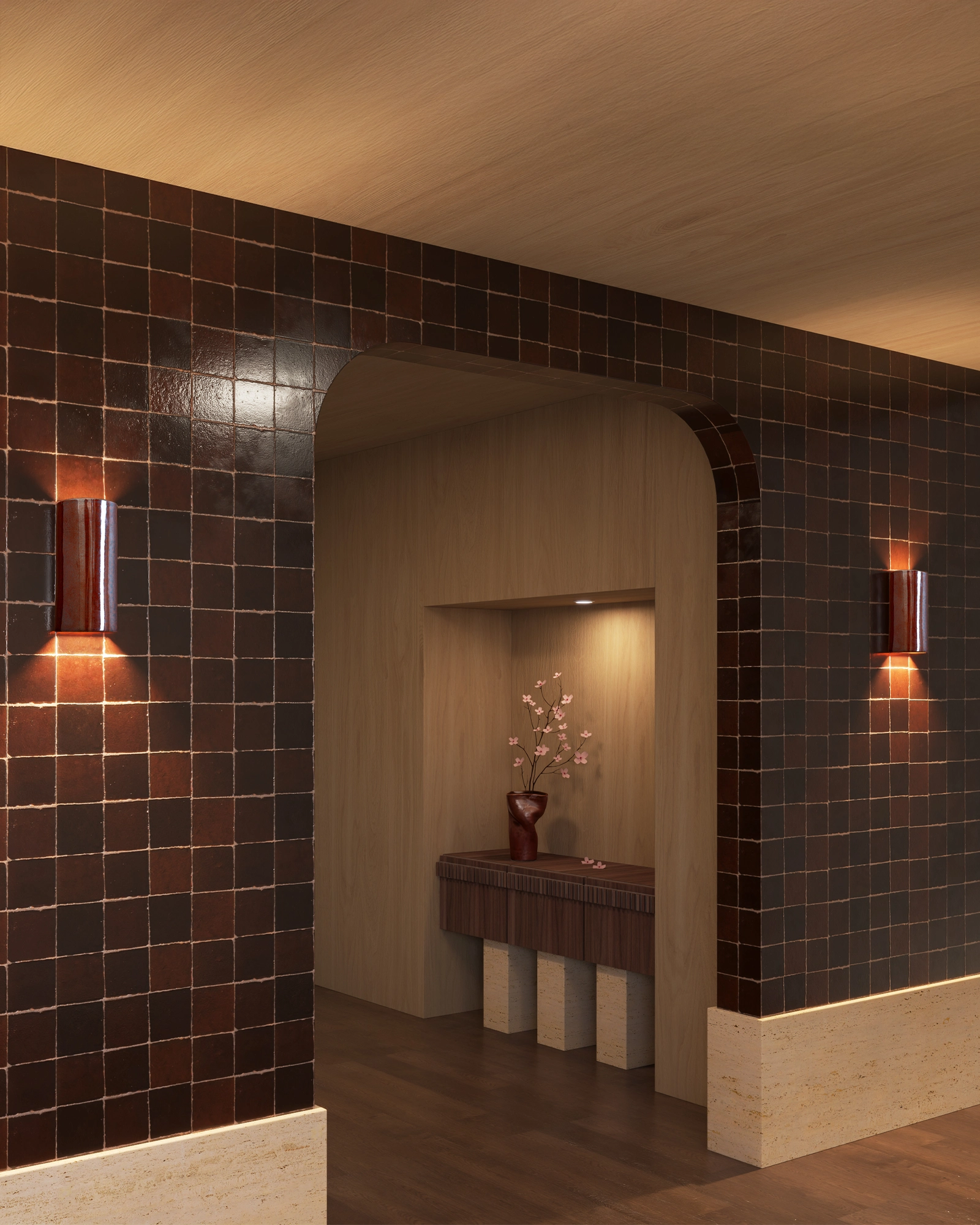 Dawn Tall Colour Wall Light