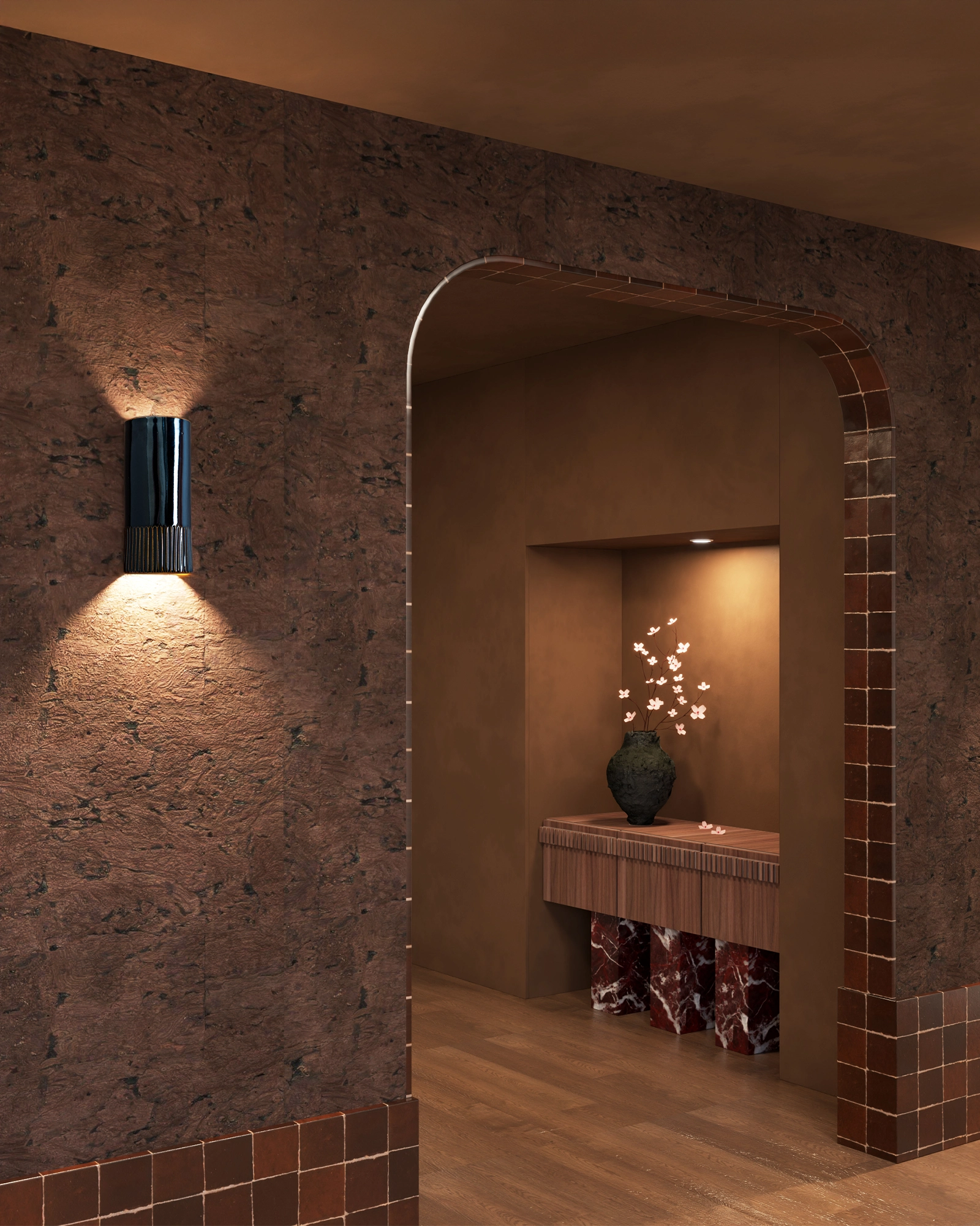 Day Tall Colour Wall Light
