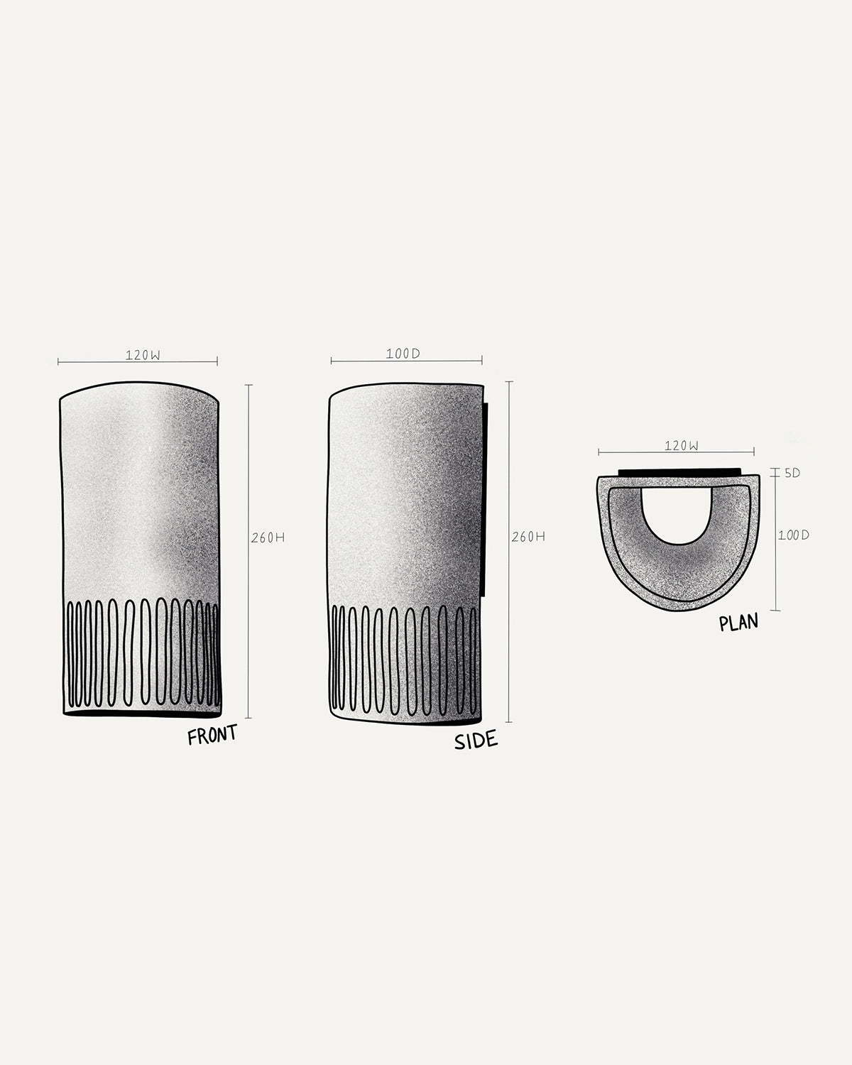 Day Tall Colour Wall Light