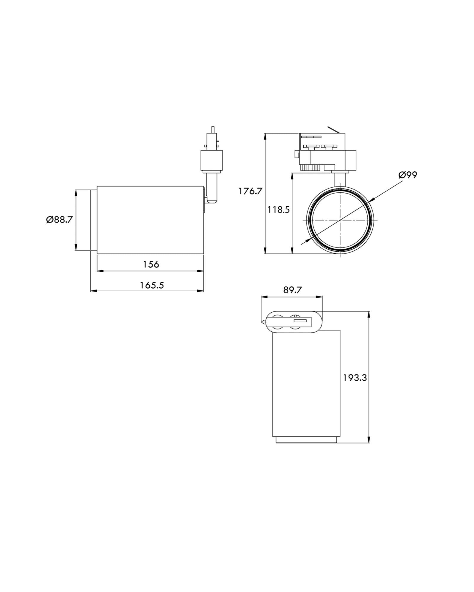 Deko 1 Circuit Track Light