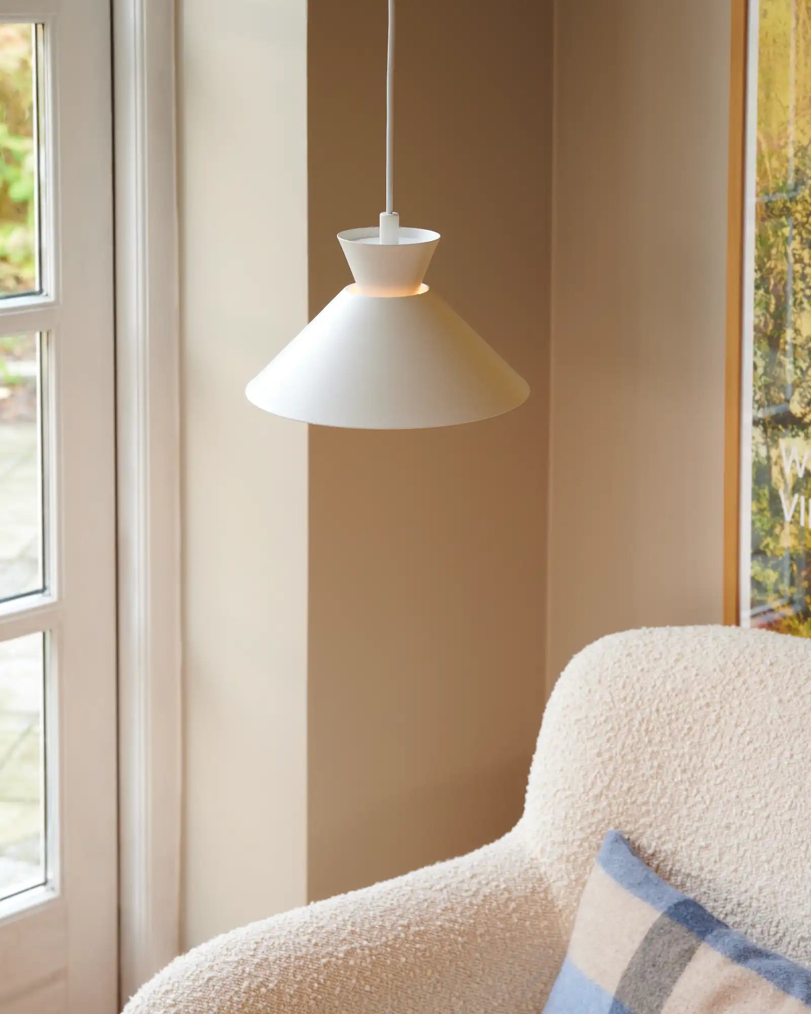 Dial Mini Pendant Light by Nordlux Lighting featured within a contemporary living room | Nook Collections