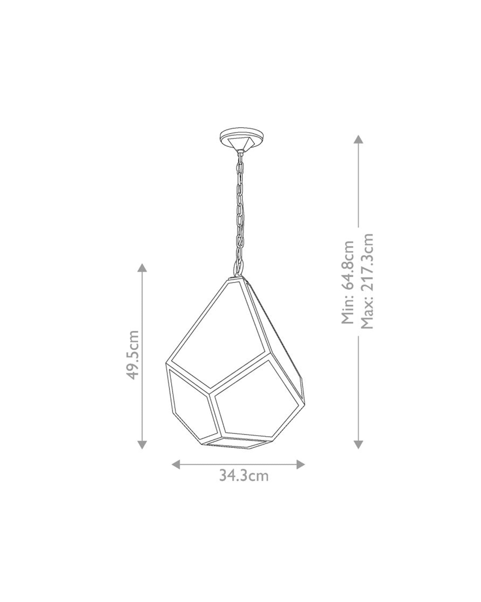 Diamond Pendant Light