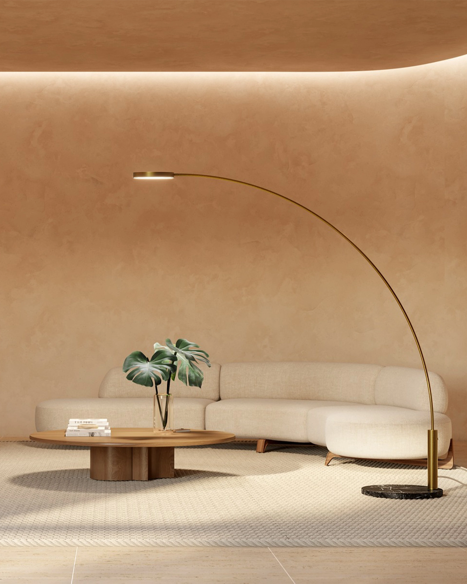 Dip Marble Floor Lamp