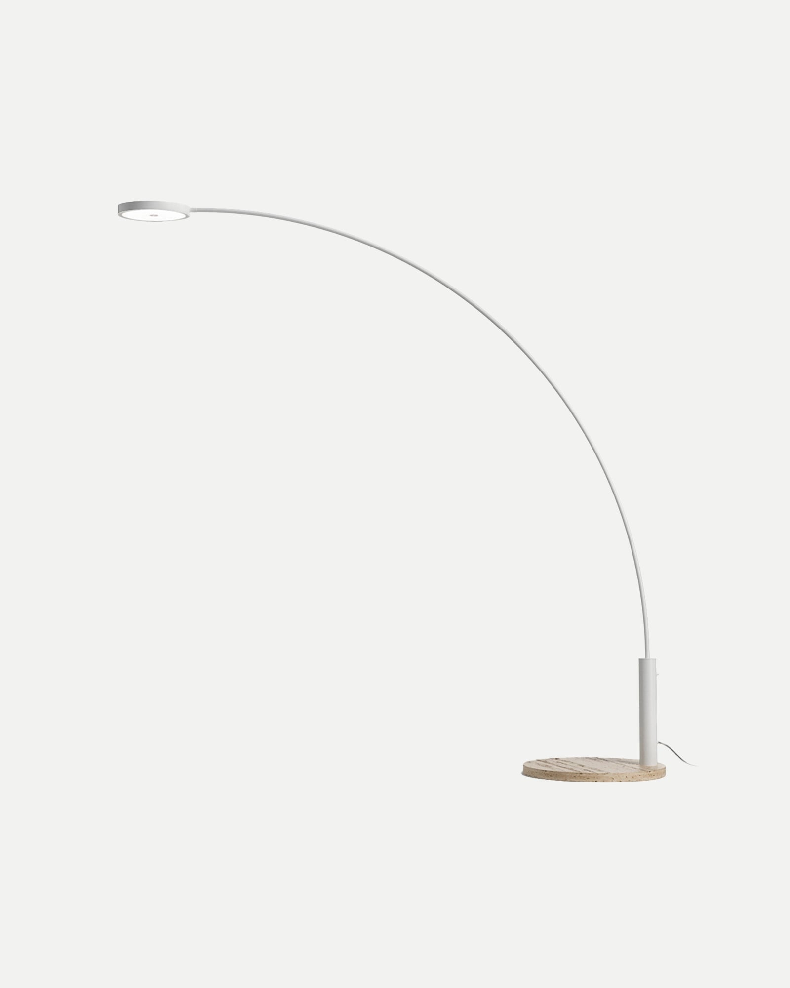 Dip Travertine Floor Lamp