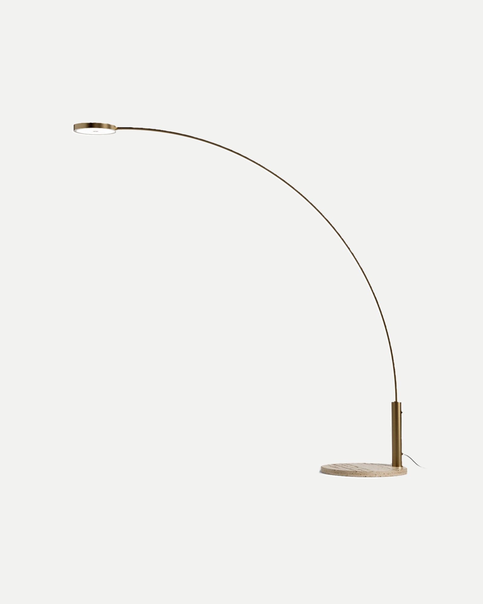 Dip Travertine Floor Lamp