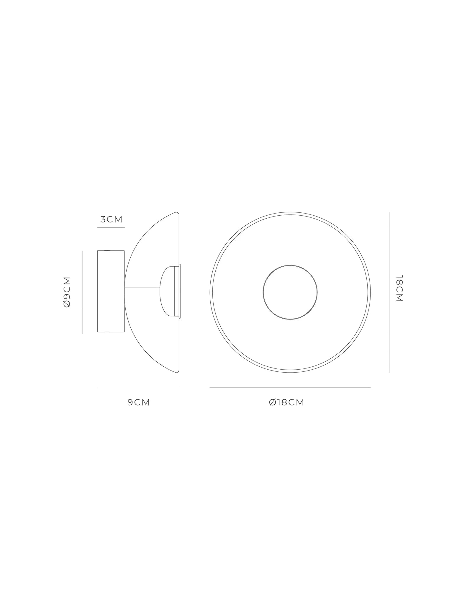 Dome Air Wall Light