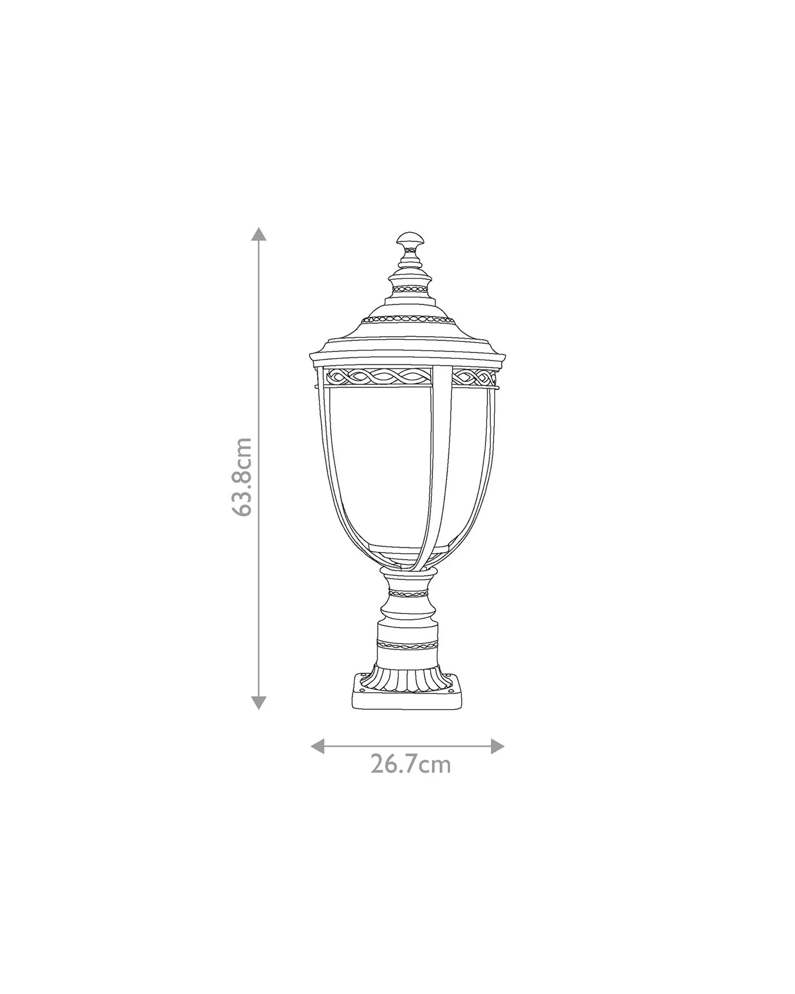 English Bridle Pedestal Light