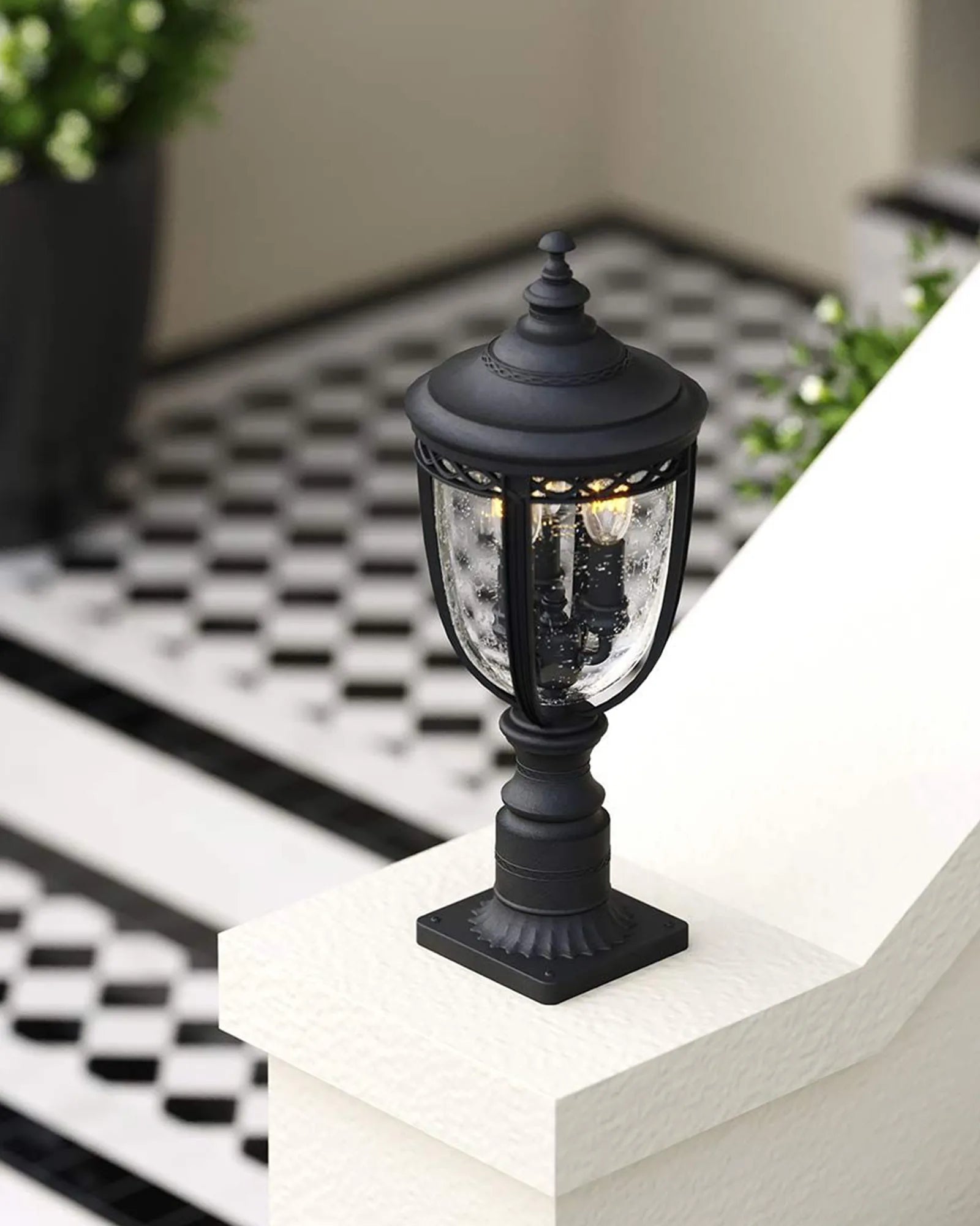 English Bridle Pedestal Light