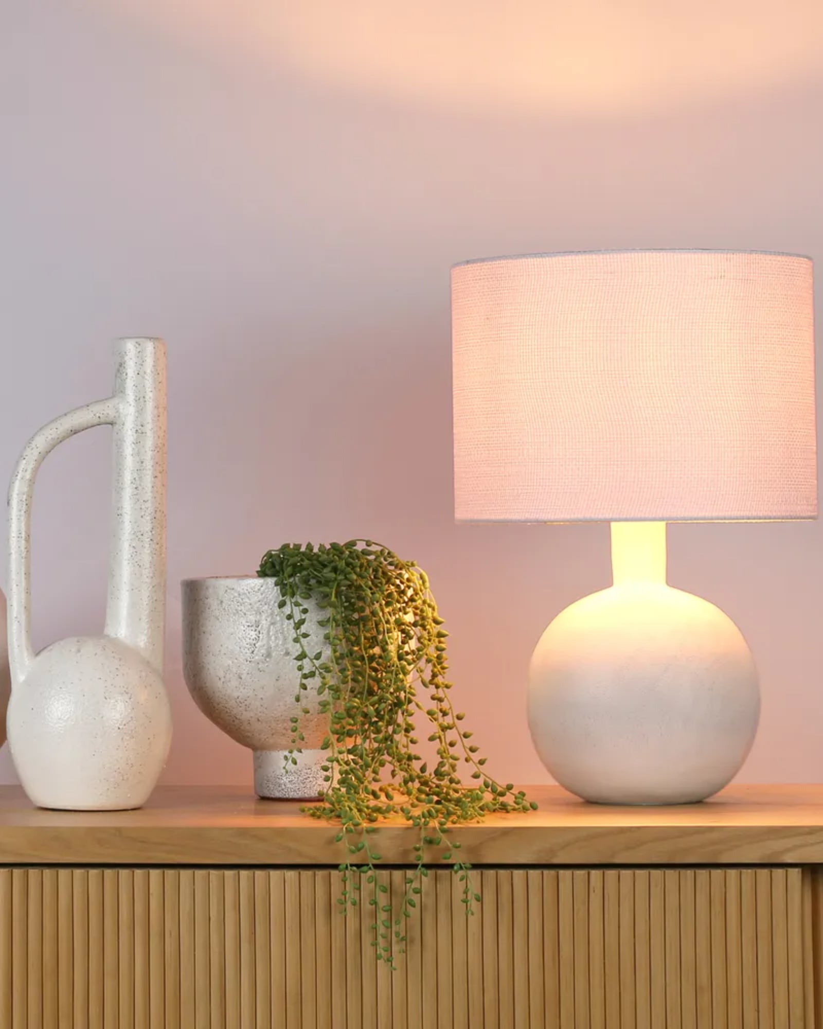 Esta Table Lamp by Emac & Lawton  featured in a contemporary living room | Nook Collections