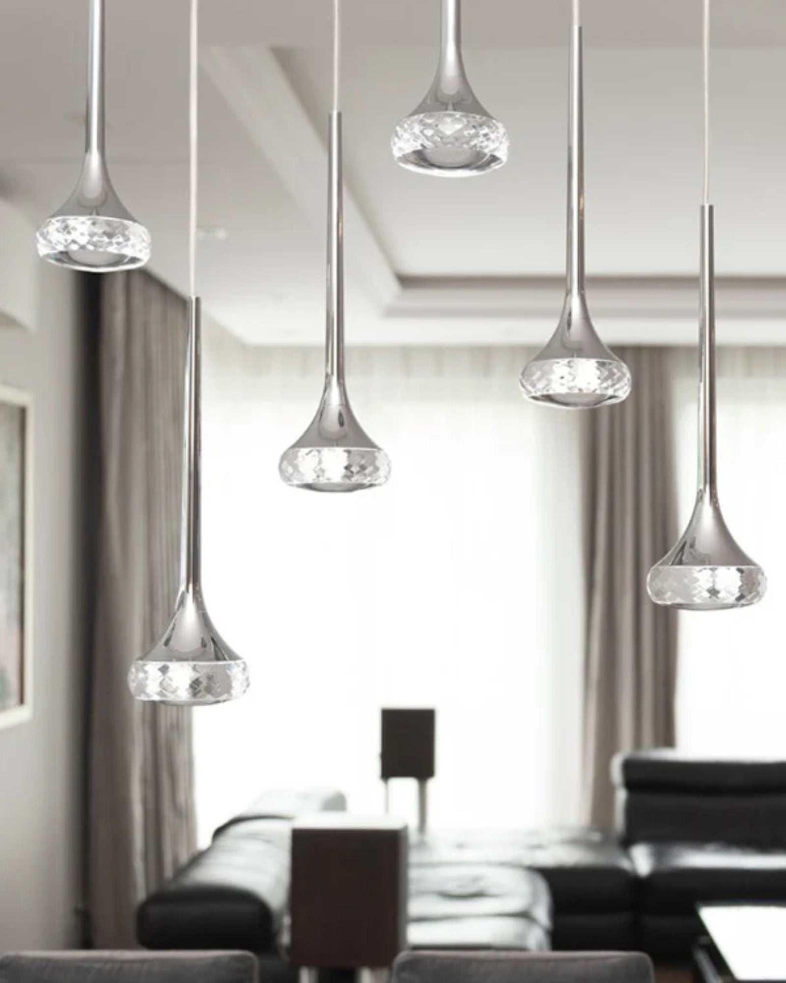 Fairy Pendant Light by Axolight featured in a modern contemporary living room | Nook Collections