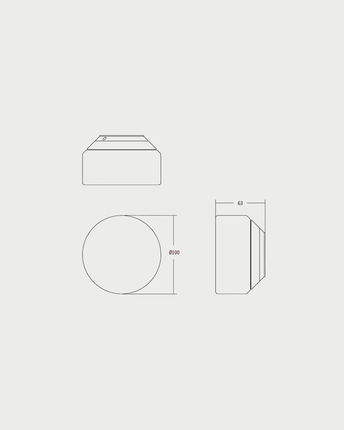 Flat White Wall Light