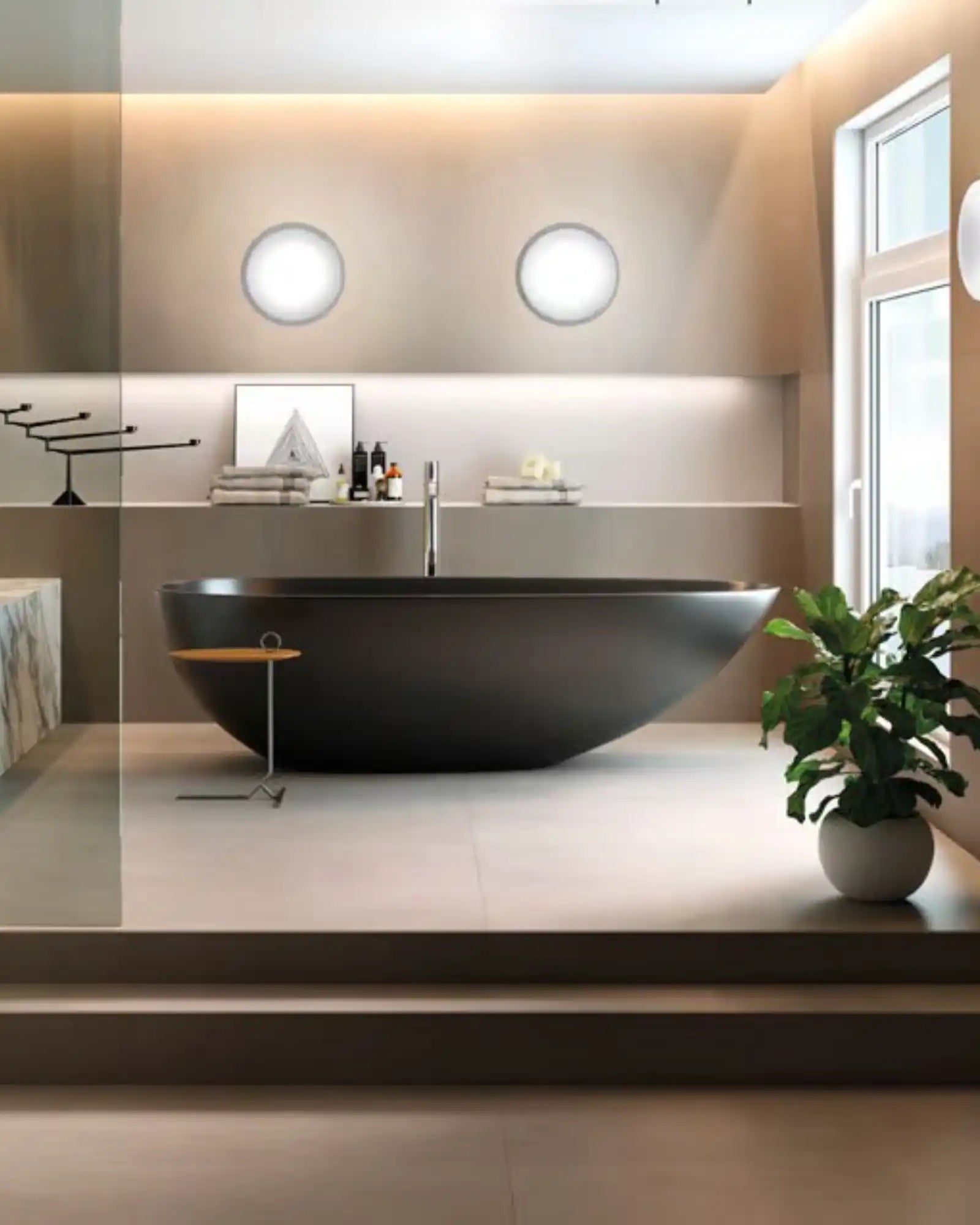 Fold Ceiling Light by Cangini & Tucci featured within a contemporary bathroom | Nook Collections