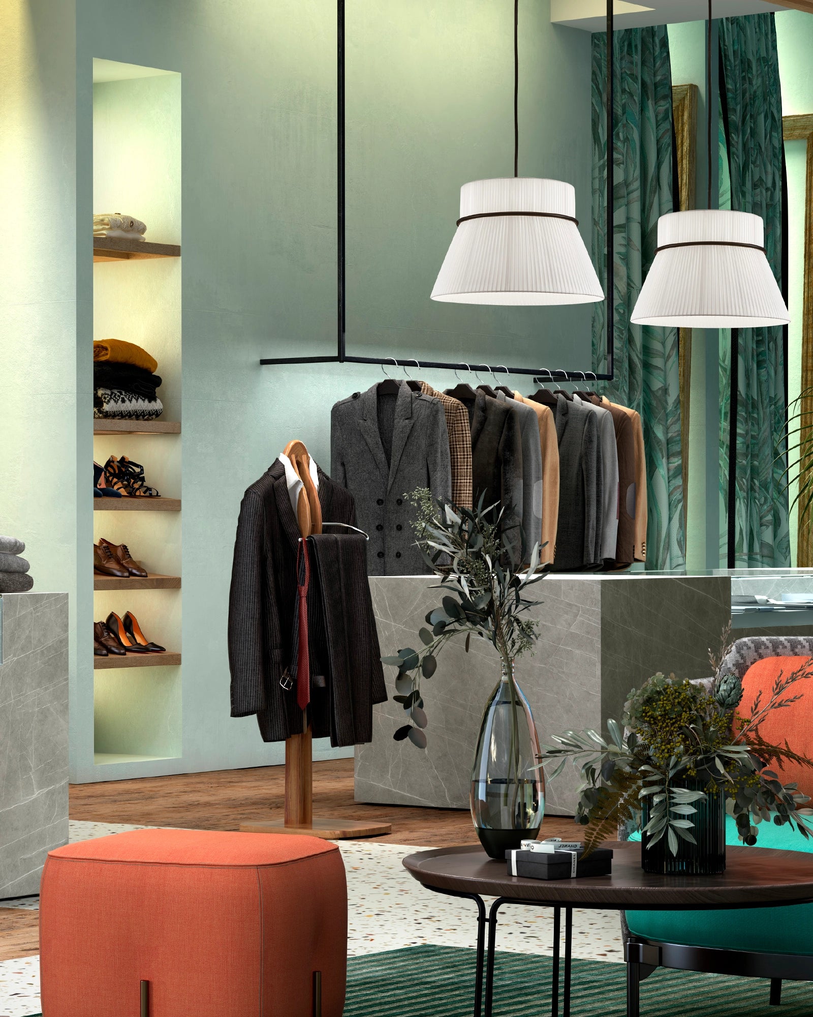 Folie Short Pendant Light